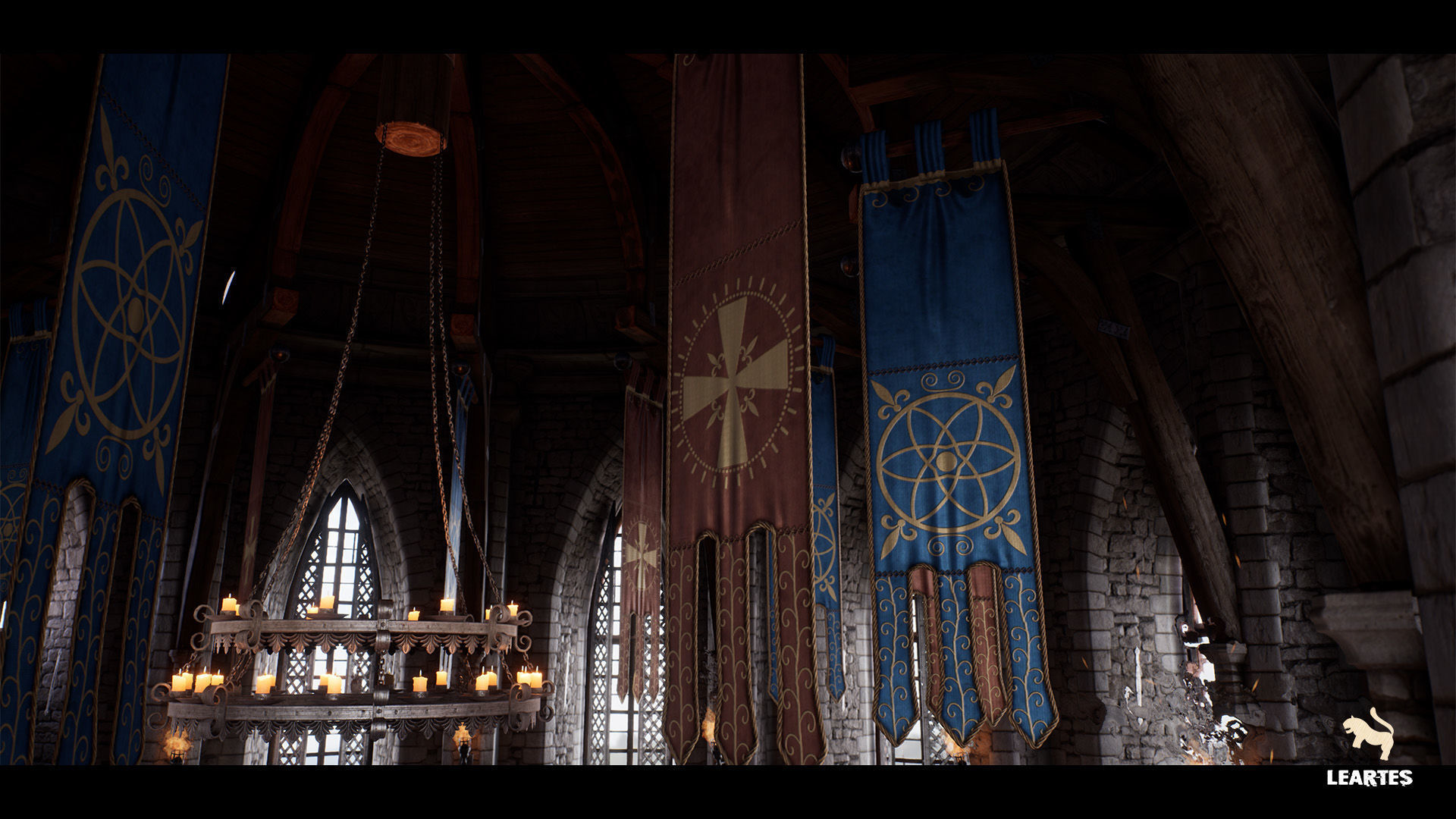 Medieval Castle Interiors Bundle Low-poly 3D model_19