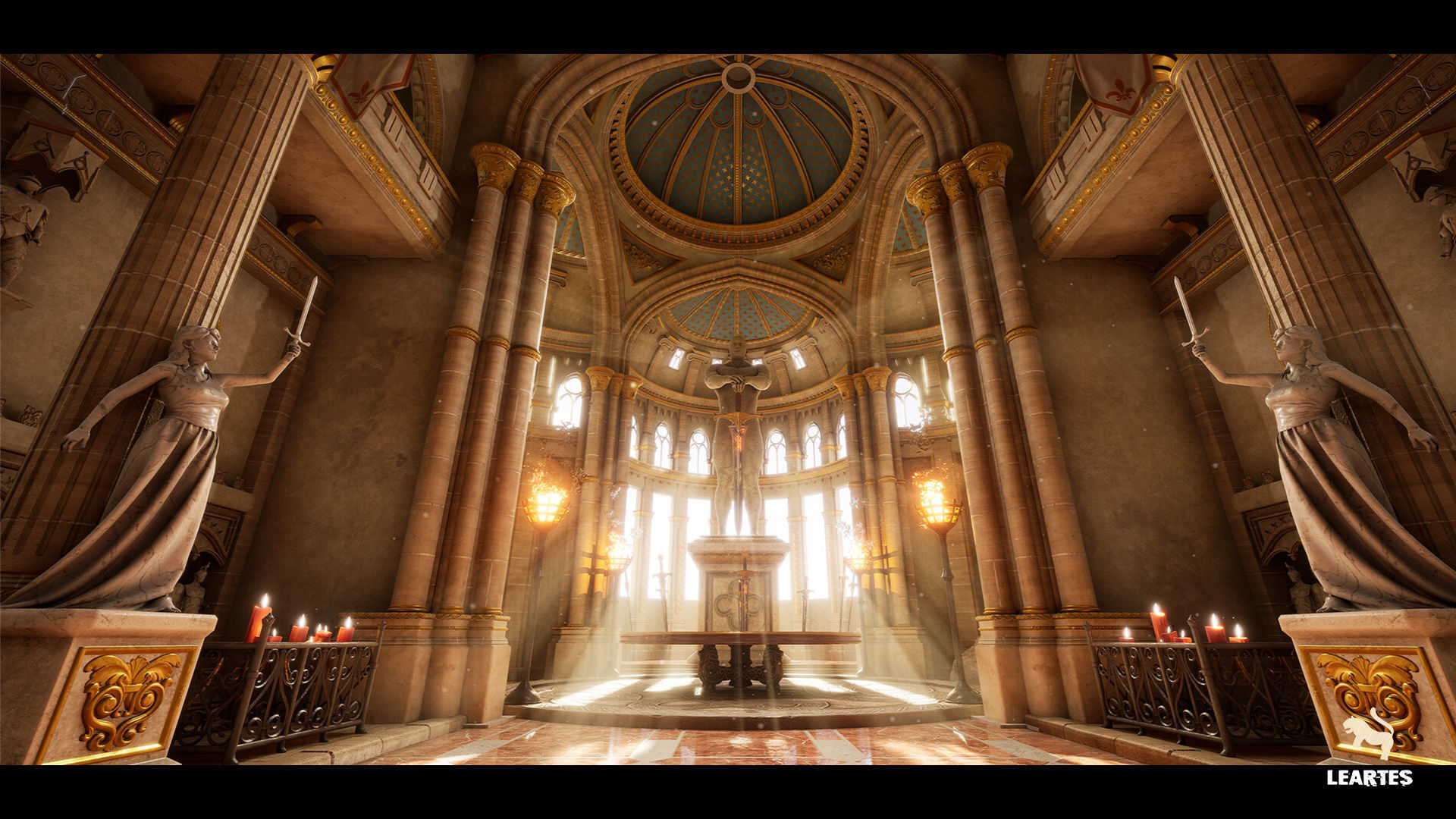 Medieval Castle Interiors Bundle Low-poly 3D model_4