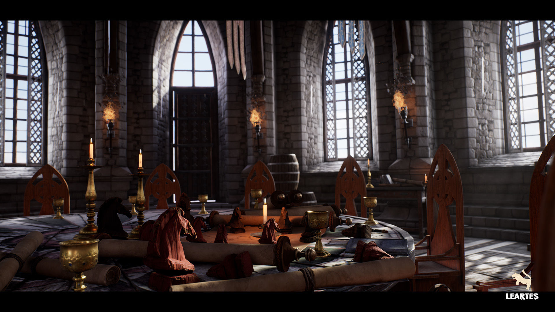 Medieval Castle Interiors Bundle Low-poly 3D model_18