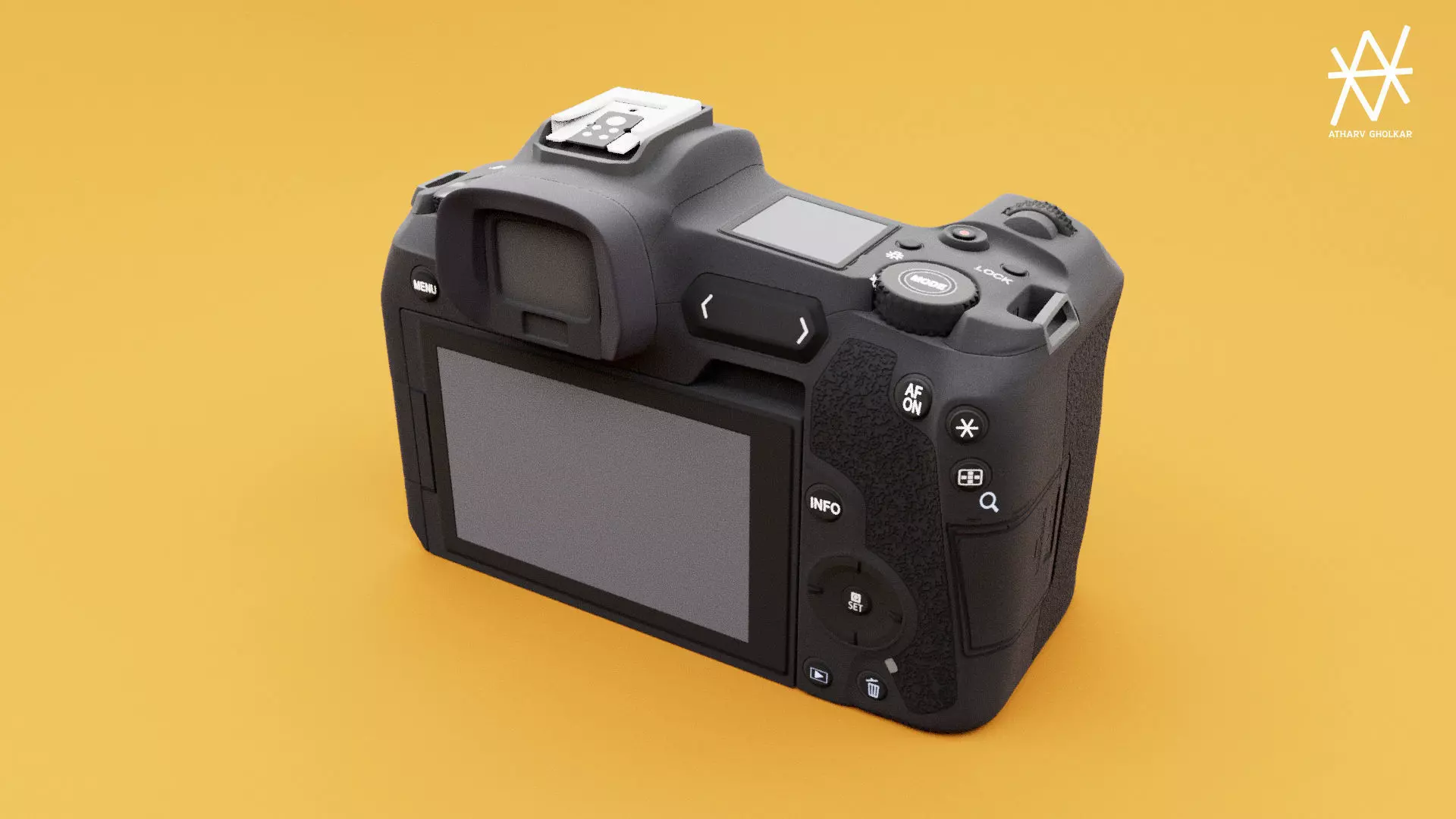 Canon EOS R DSLR 3D model_0