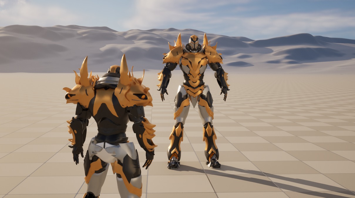 Scifi Warrior 3D model_1