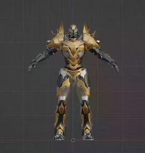 Scifi Warrior 3D model