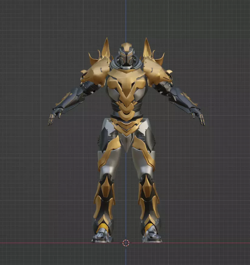 Scifi Warrior 3D model_0