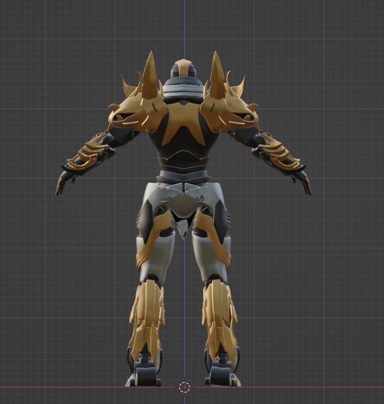 Scifi Warrior 3D model_3