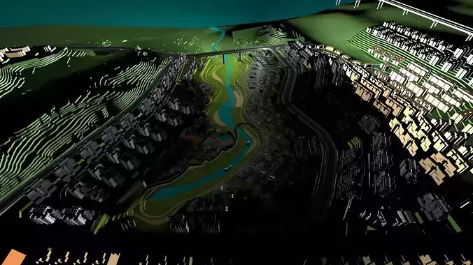 Buildings City building industrial park commercial housing