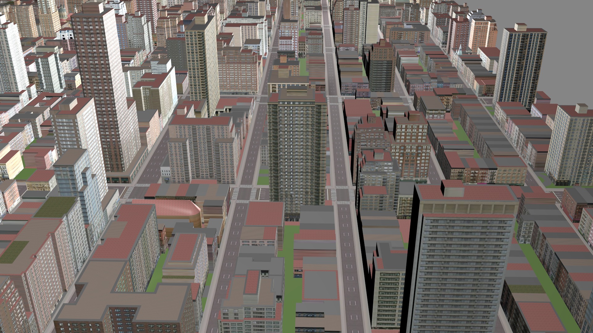 Buildings City building industrial park commercial housing 3D model_2