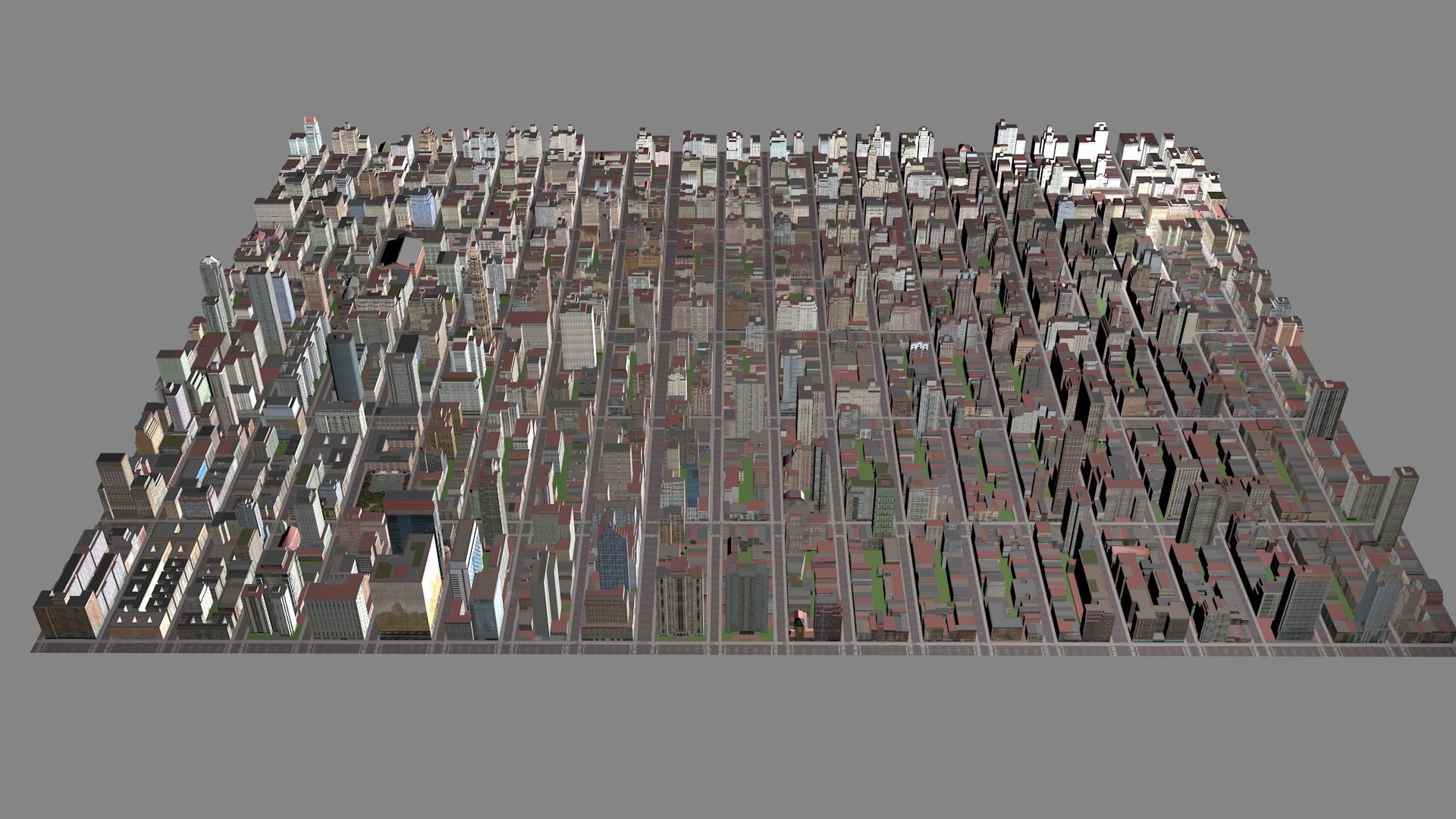 Buildings City building industrial park commercial housing 3D model_3