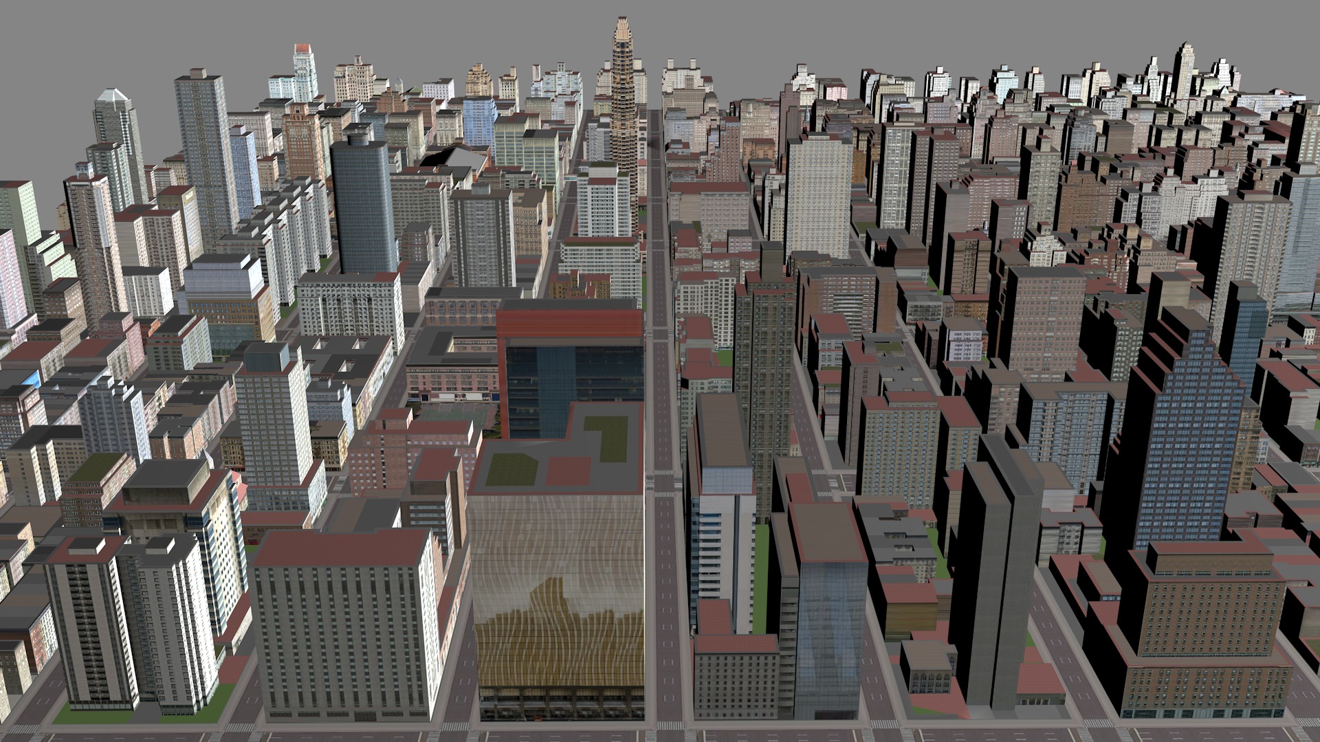 Buildings City building industrial park commercial housing 3D model_10