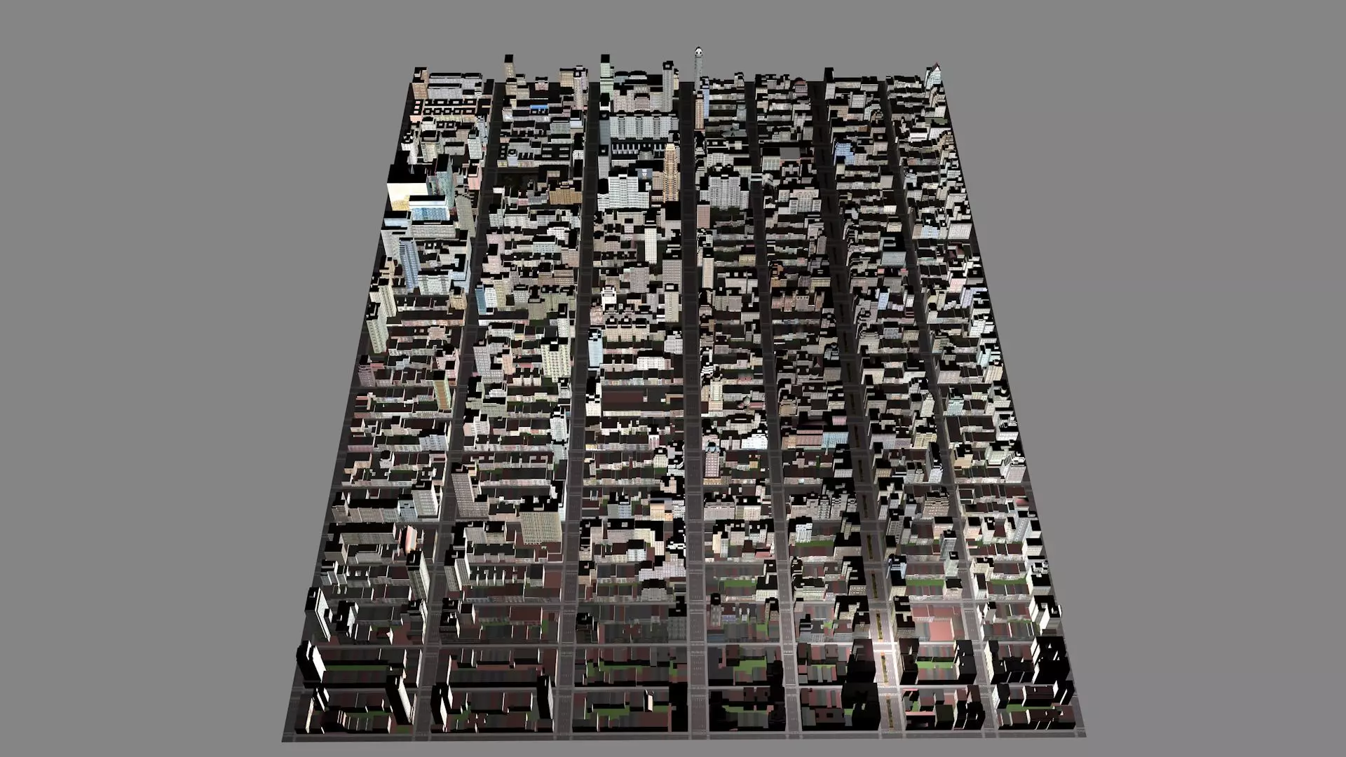 Buildings City building industrial park commercial housing 3D model_0