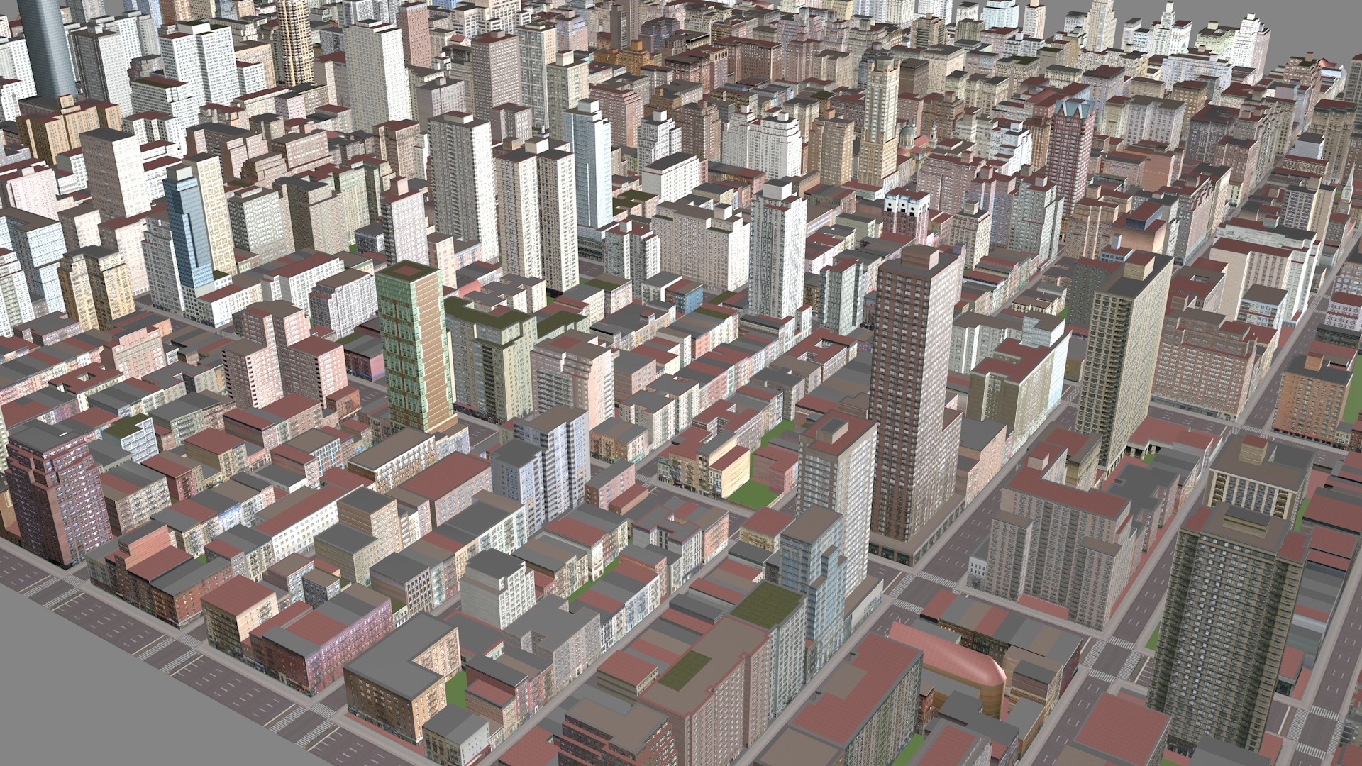 Buildings City building industrial park commercial housing 3D model_13