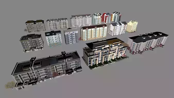 Buildings City building industrial park commercial housing