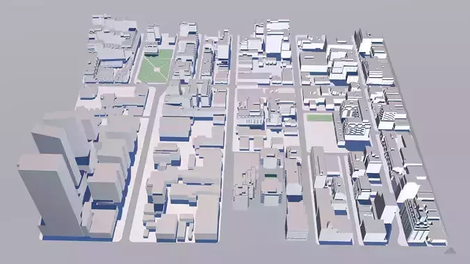 Buildings City building industrial park commercial housing