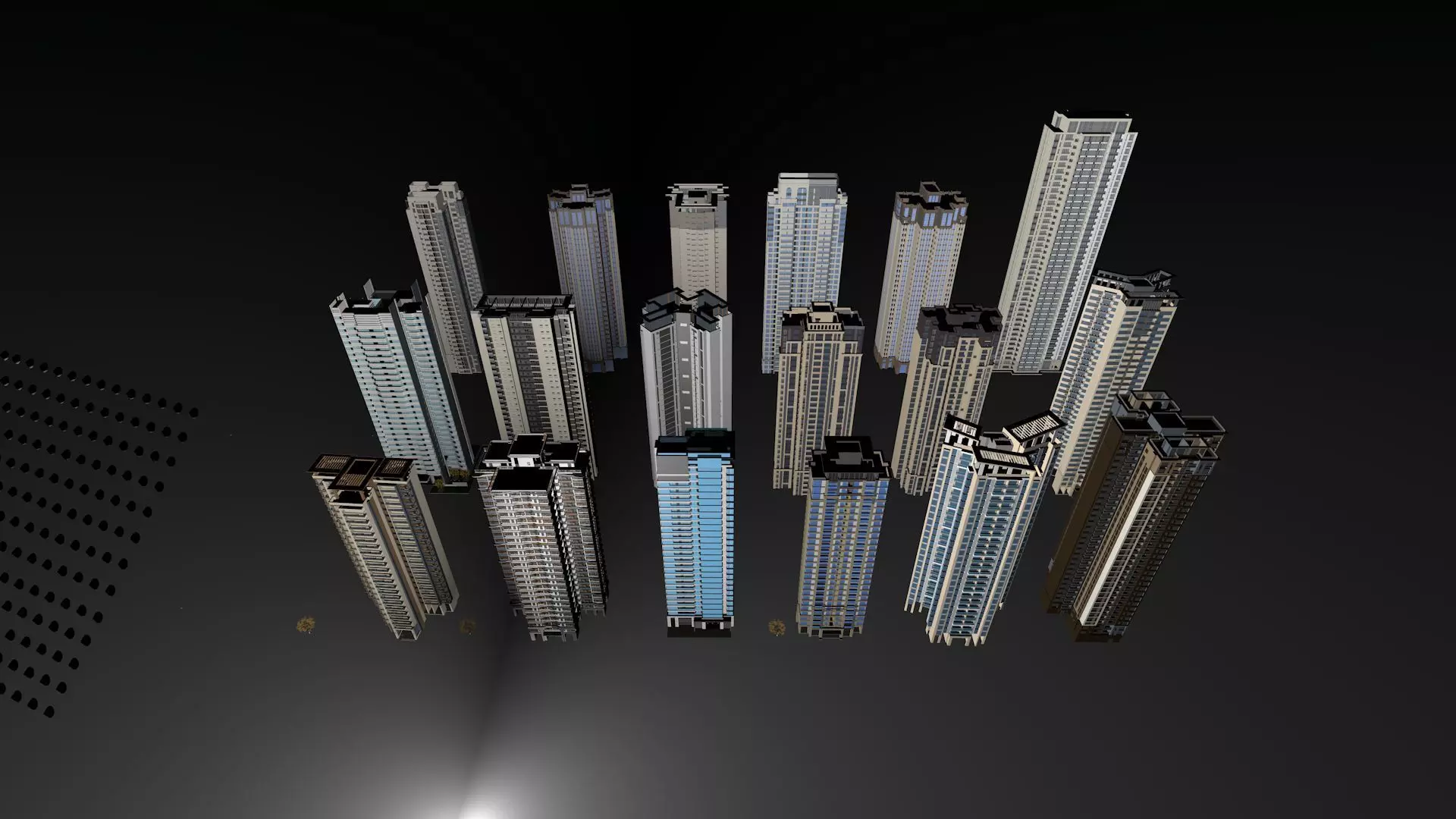 Buildings City building industrial park commercial housing 3D model