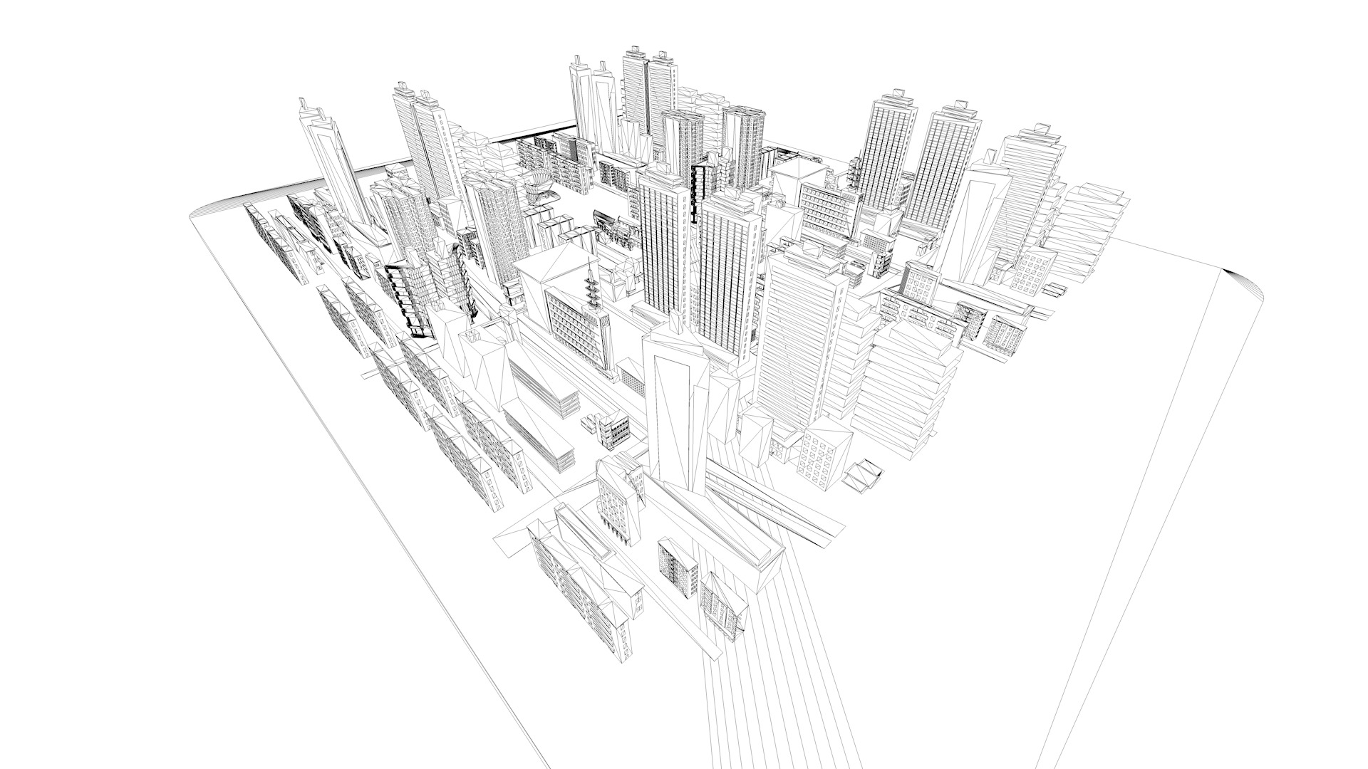 Buildings City building industrial park commercial housing 3D model_6