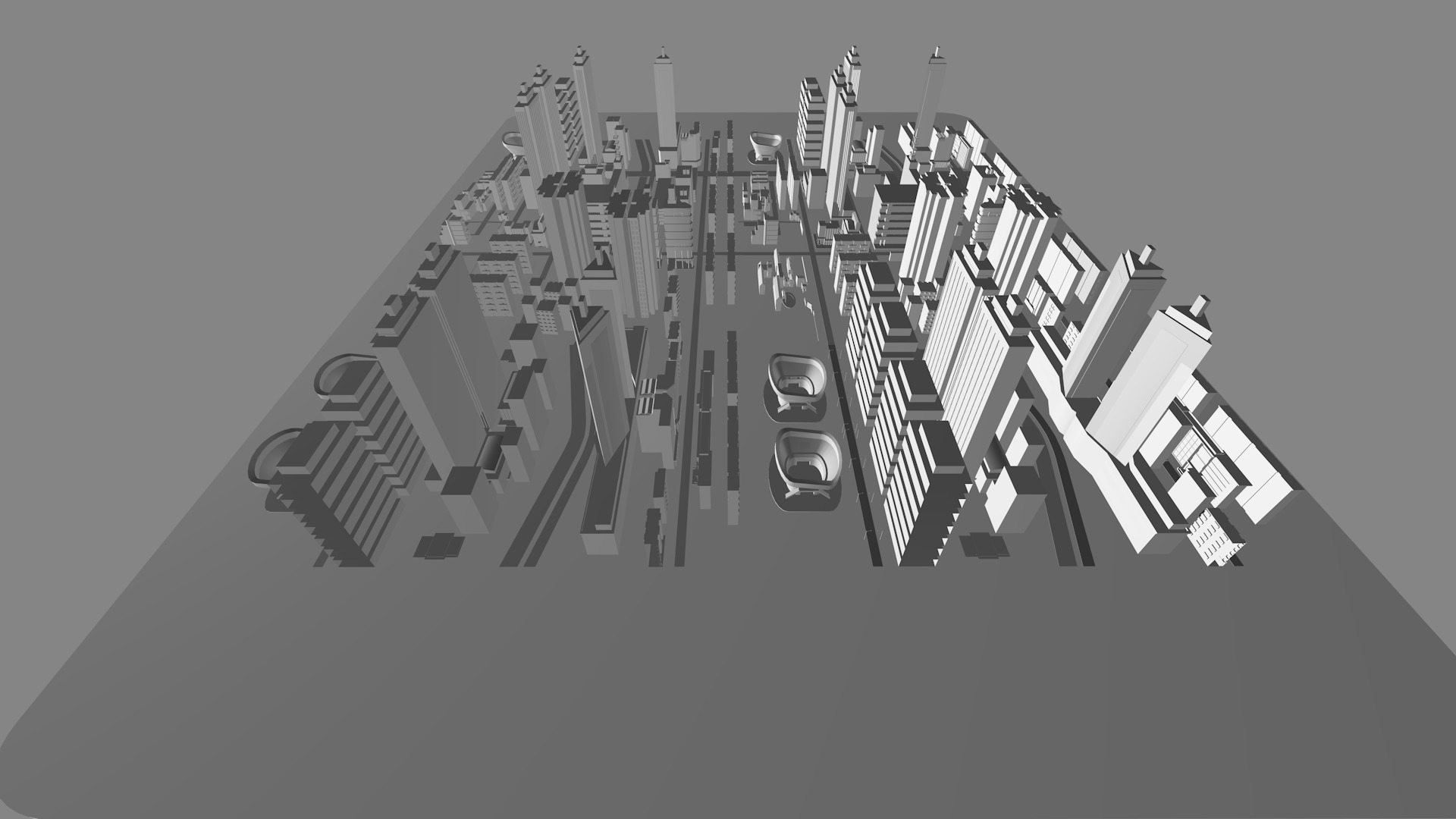 Buildings City building industrial park commercial housing 3D model_4