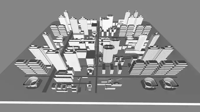 Buildings City building industrial park commercial housing