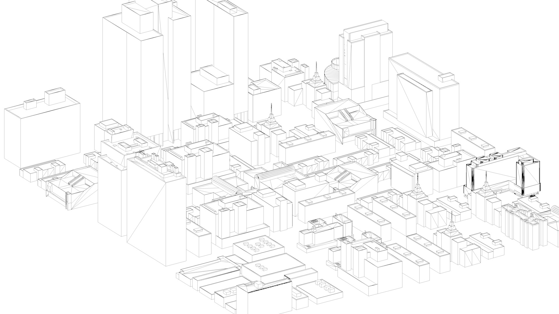 Buildings City building industrial park commercial housing 3D model_8