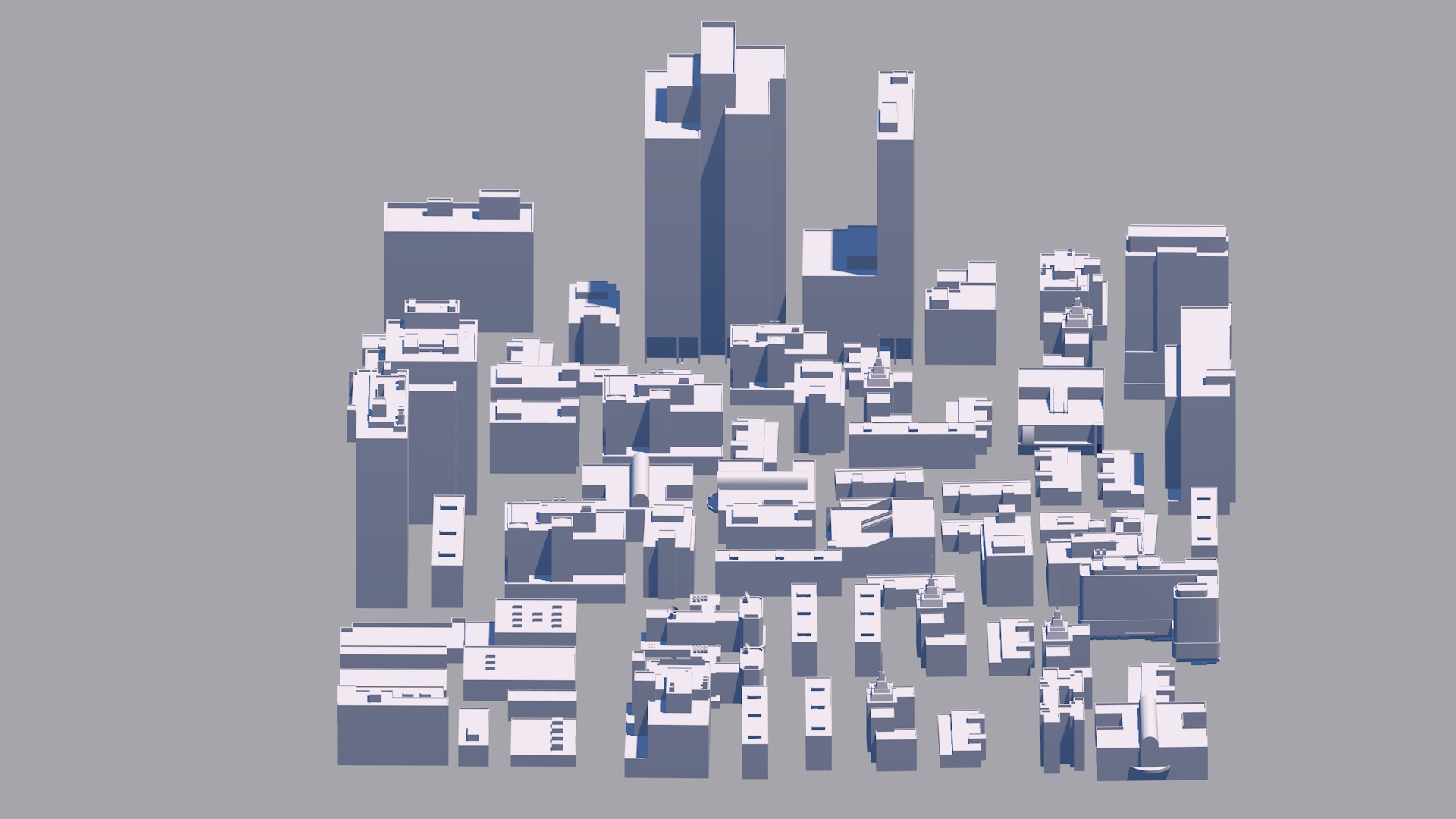 Buildings City building industrial park commercial housing 3D model_5