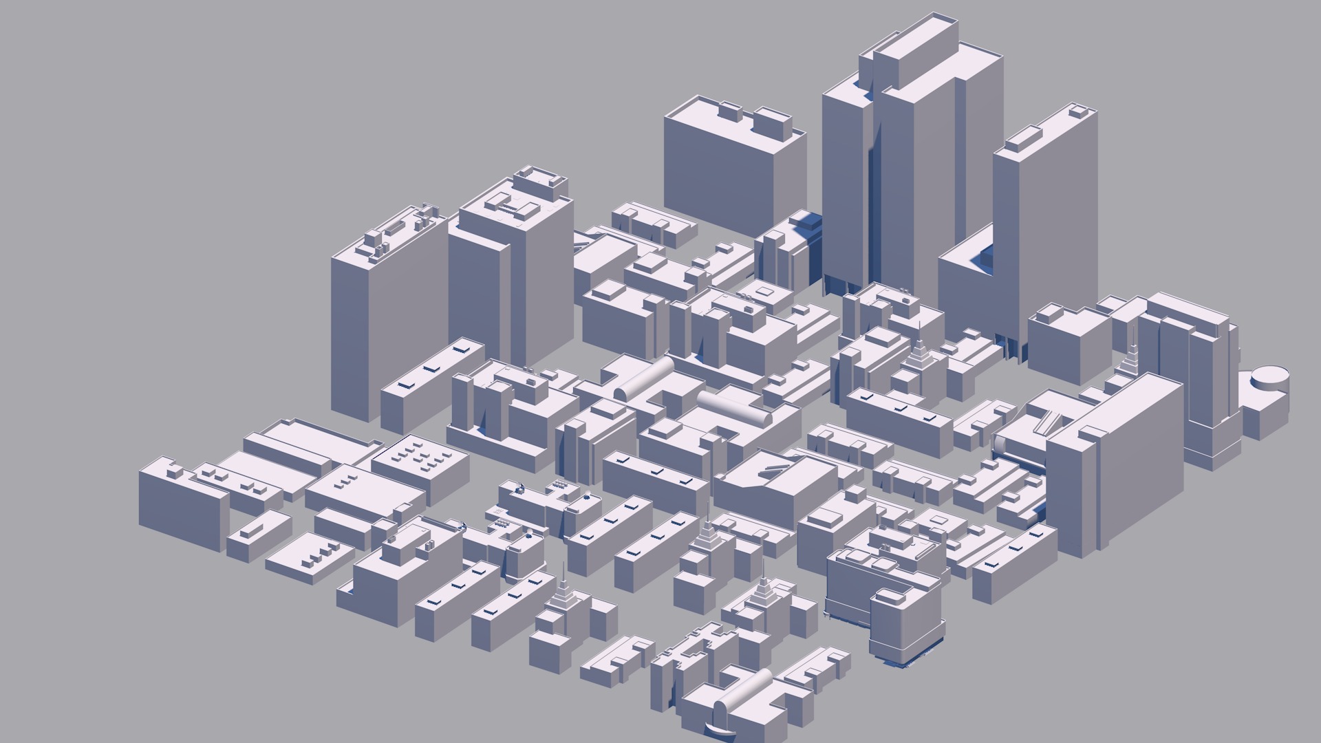 Buildings City building industrial park commercial housing 3D model_4