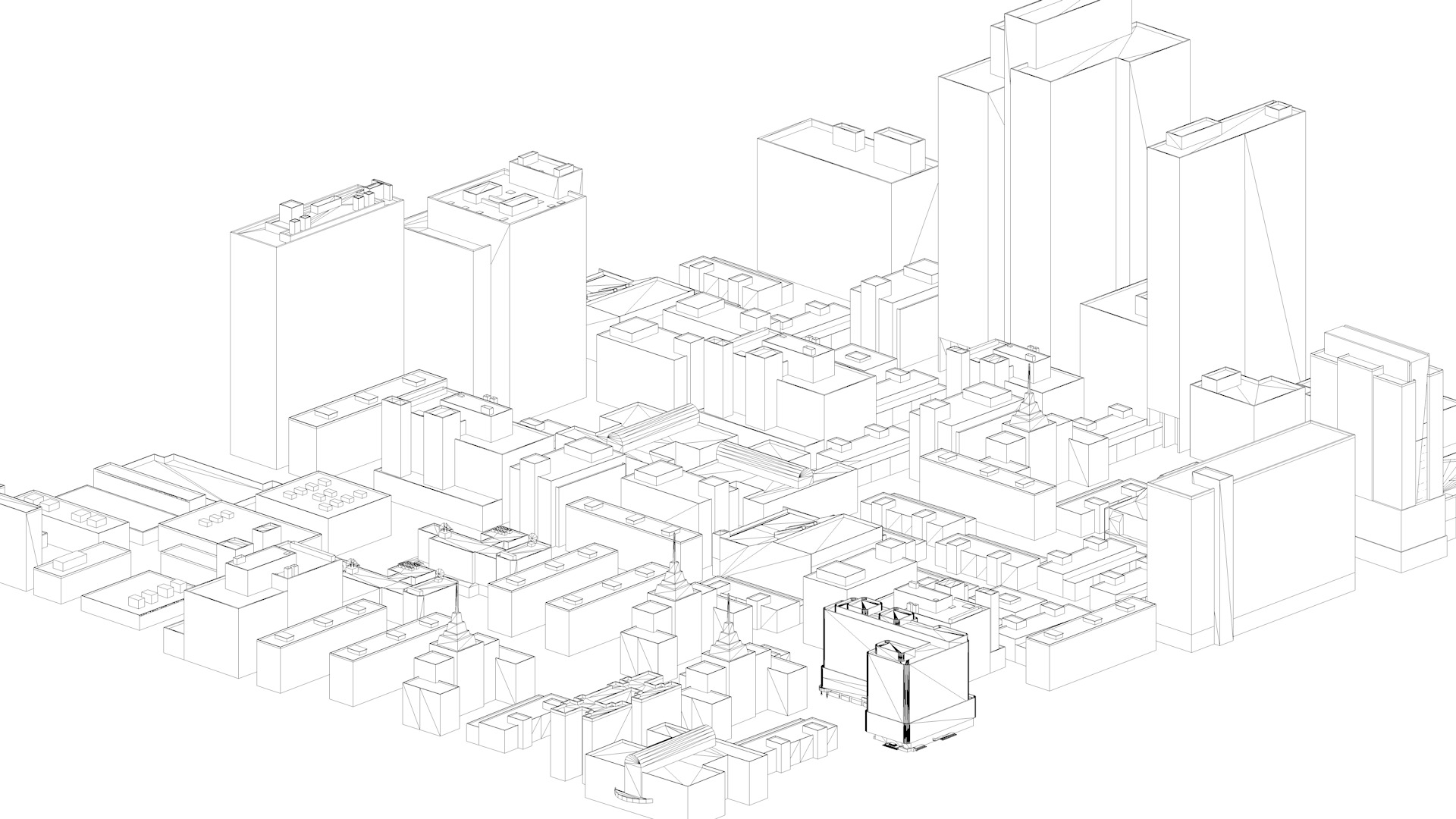 Buildings City building industrial park commercial housing 3D model_1