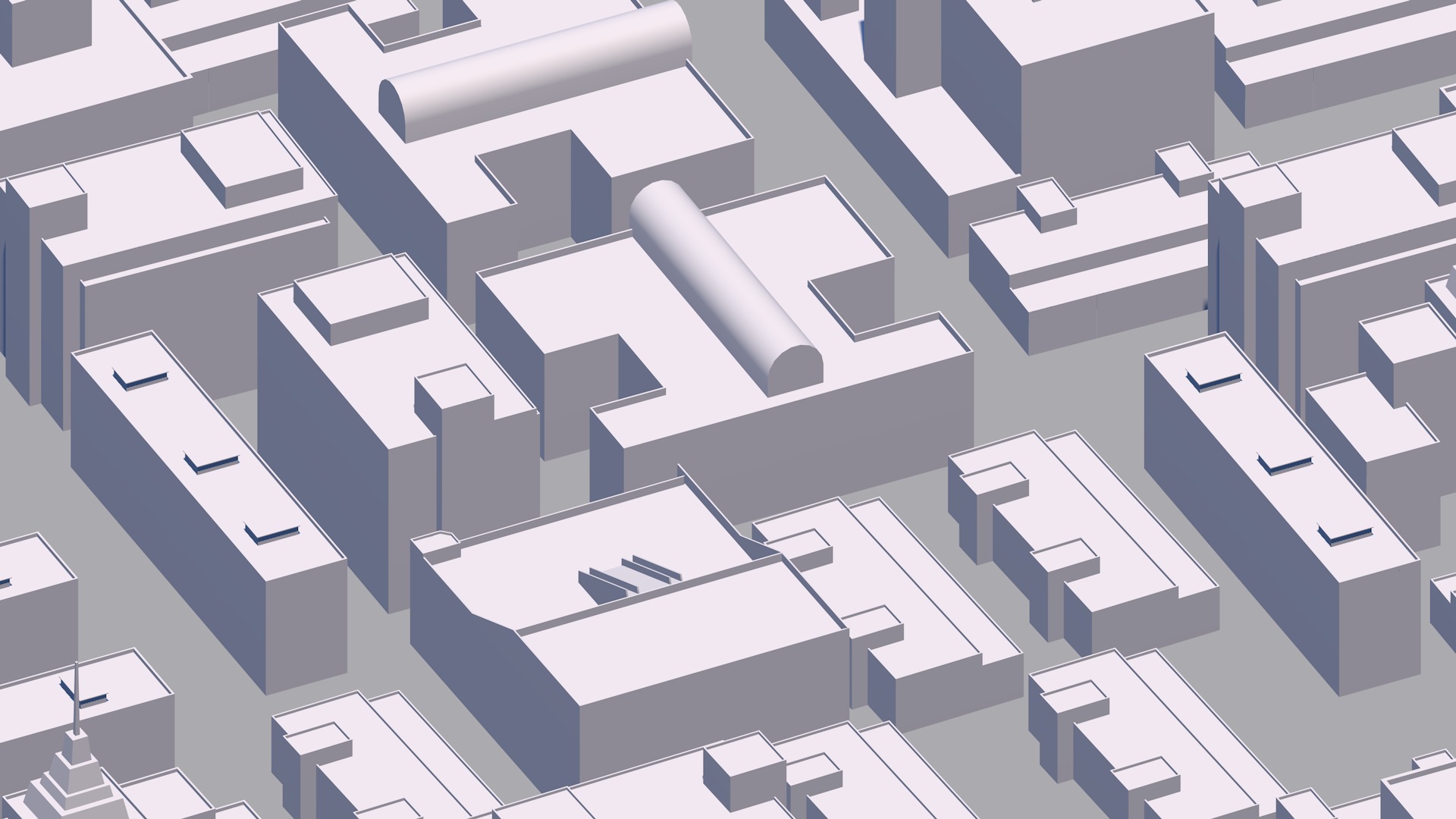 Buildings City building industrial park commercial housing 3D model_2