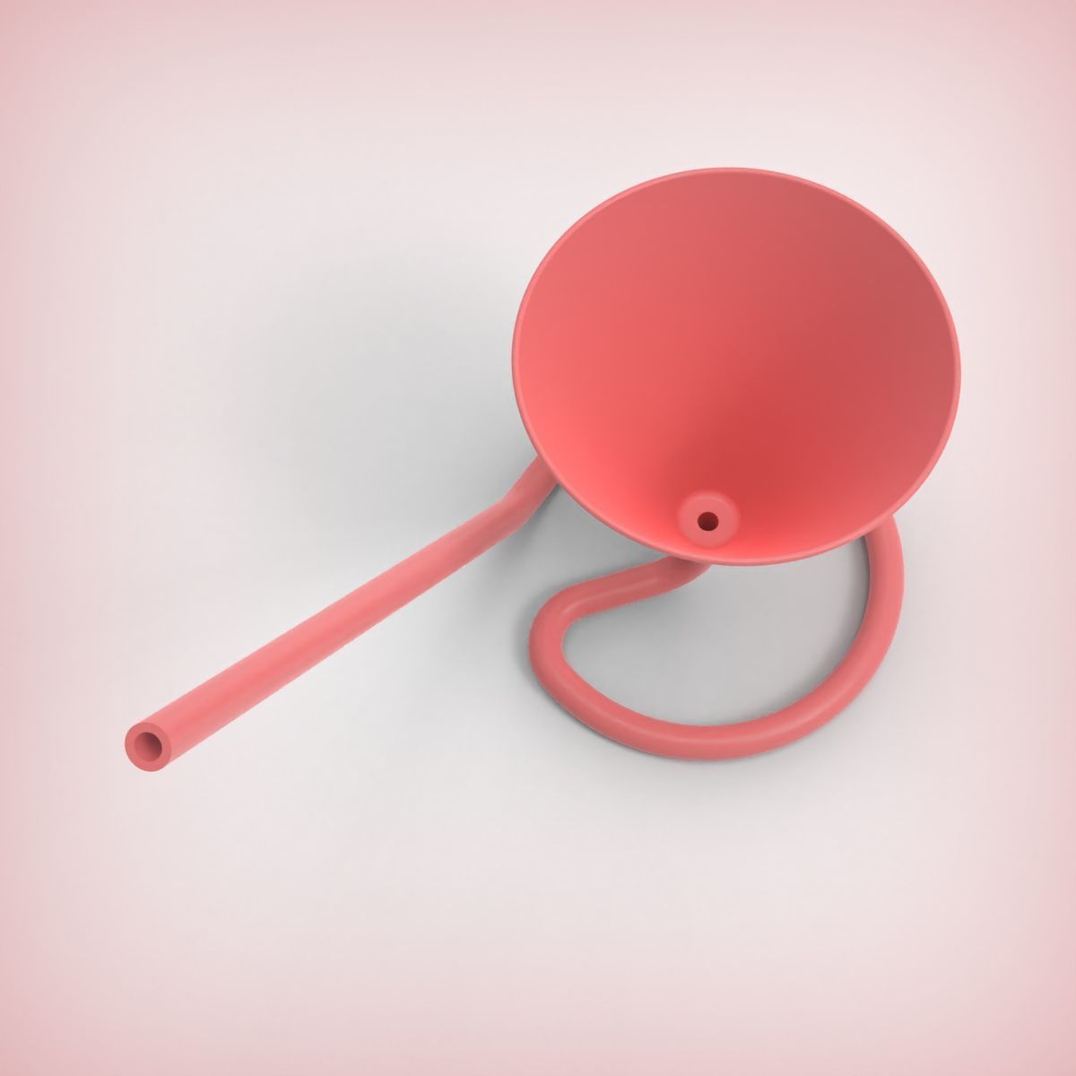 Mocktail Glass with Inbuilt Straw 3D print model_14