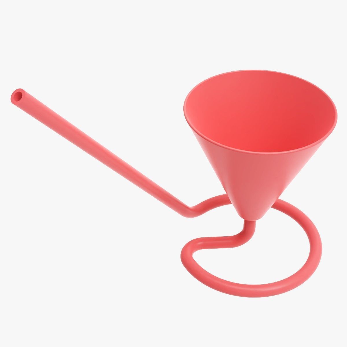 Mocktail Glass with Inbuilt Straw 3D print model_4