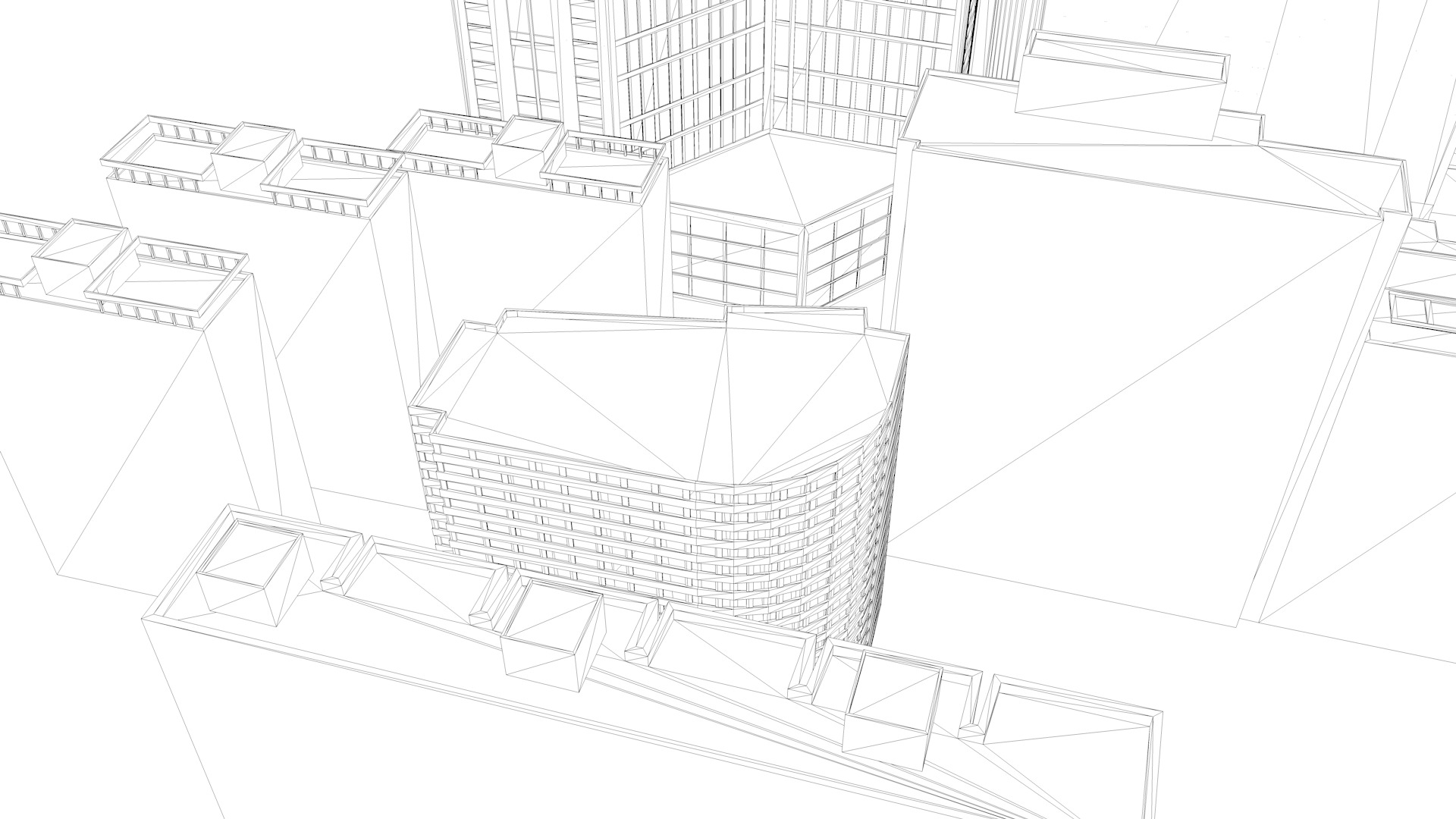 Buildings City building industrial park commercial housing 3D model_8