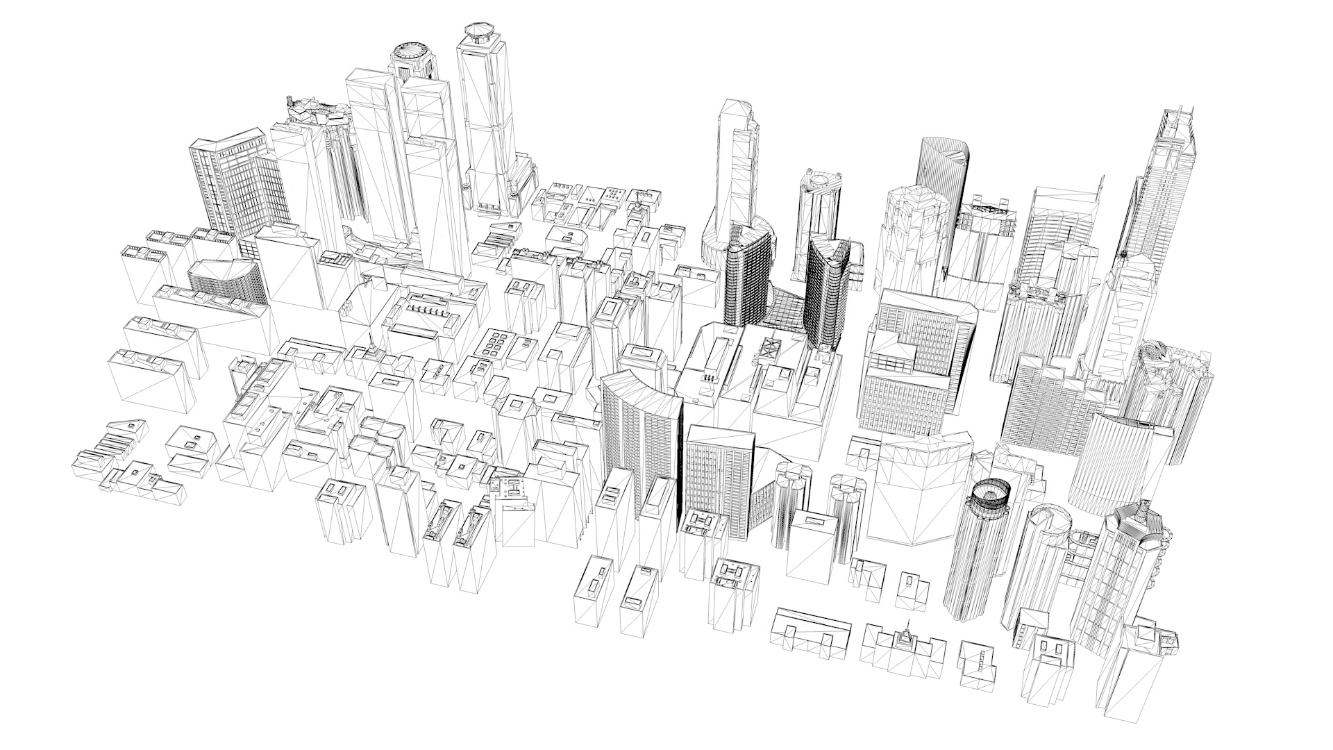 Buildings City building industrial park commercial housing 3D model_5