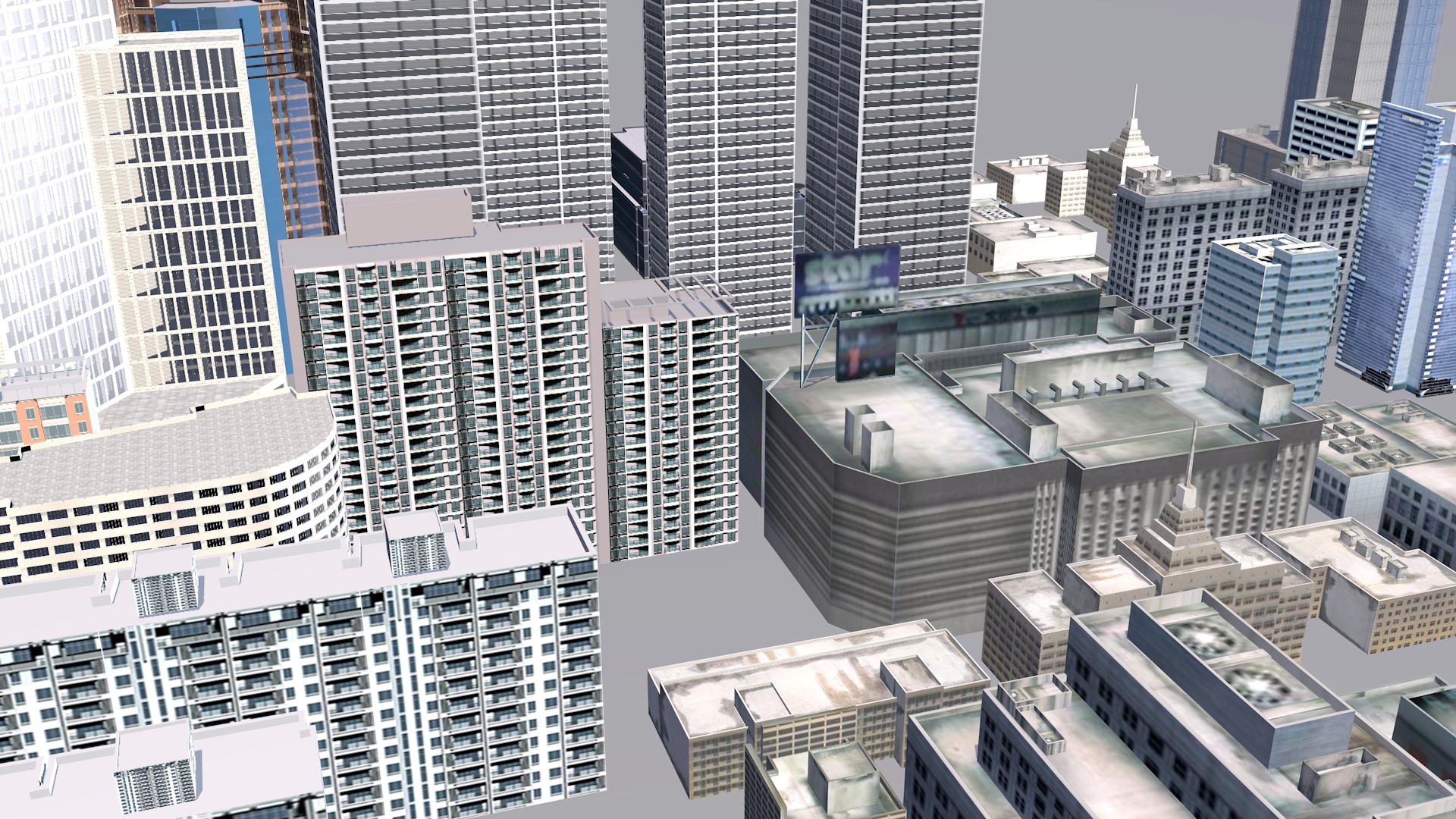 Buildings City building industrial park commercial housing 3D model_13