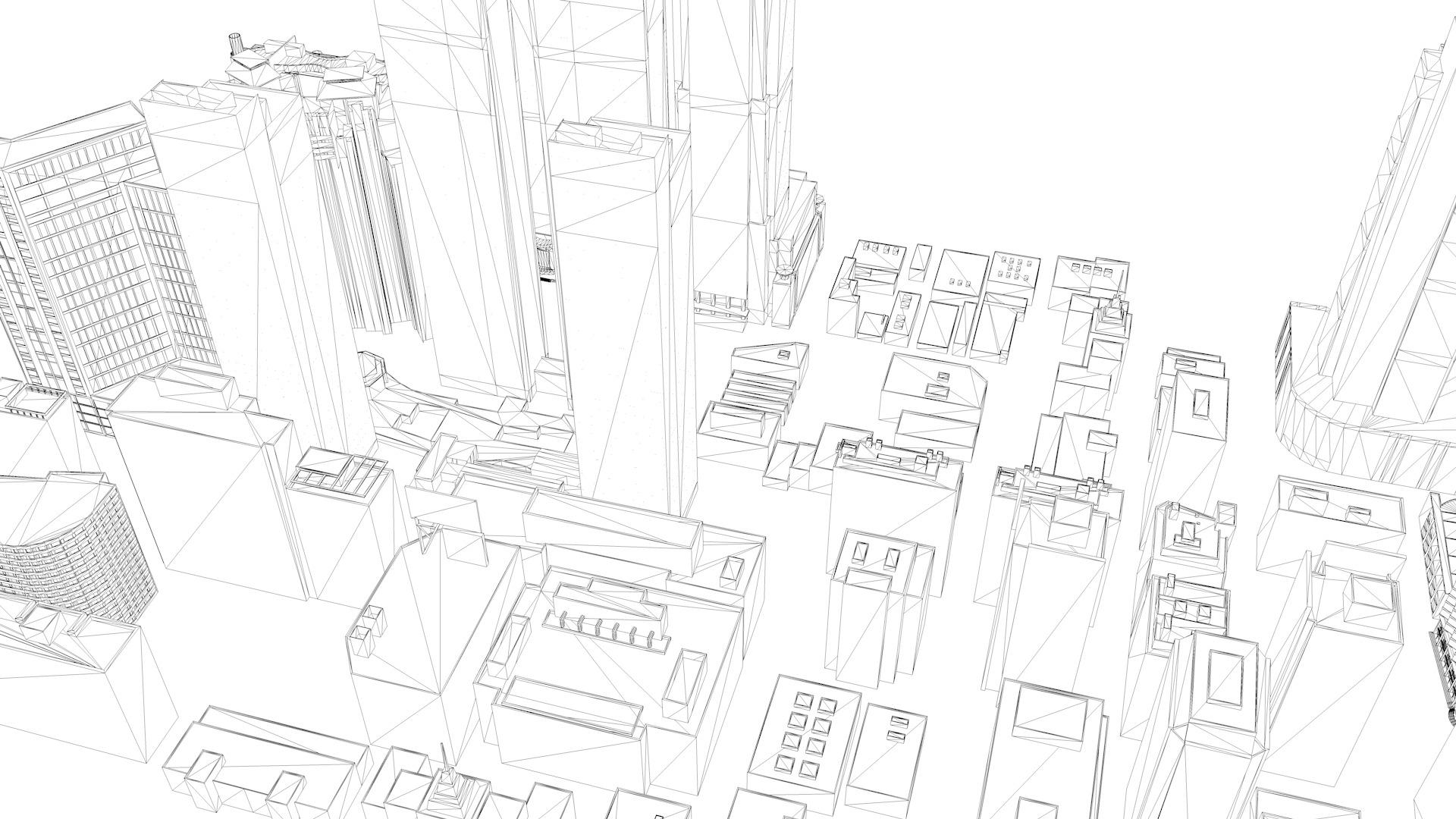 Buildings City building industrial park commercial housing 3D model_7