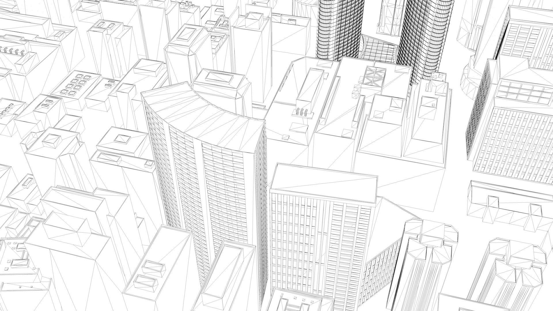 Buildings City building industrial park commercial housing 3D model_6