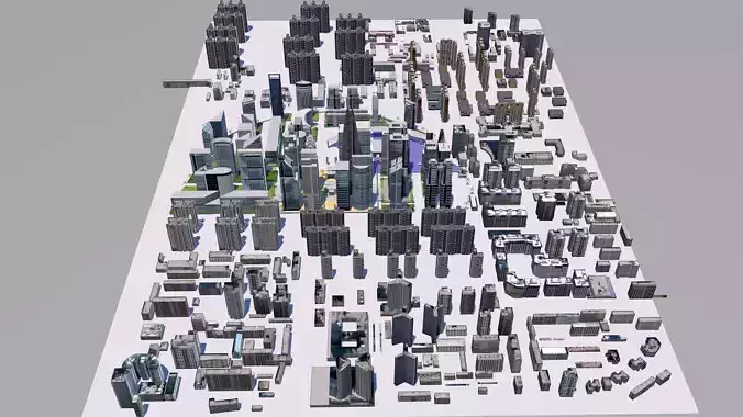 Buildings City building industrial park commercial housing