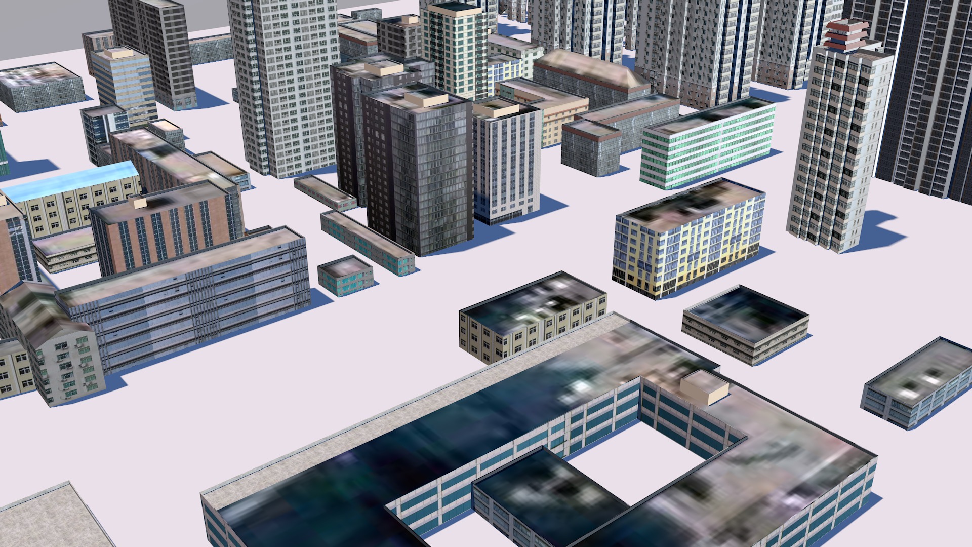 Buildings City building industrial park commercial housing 3D model_2