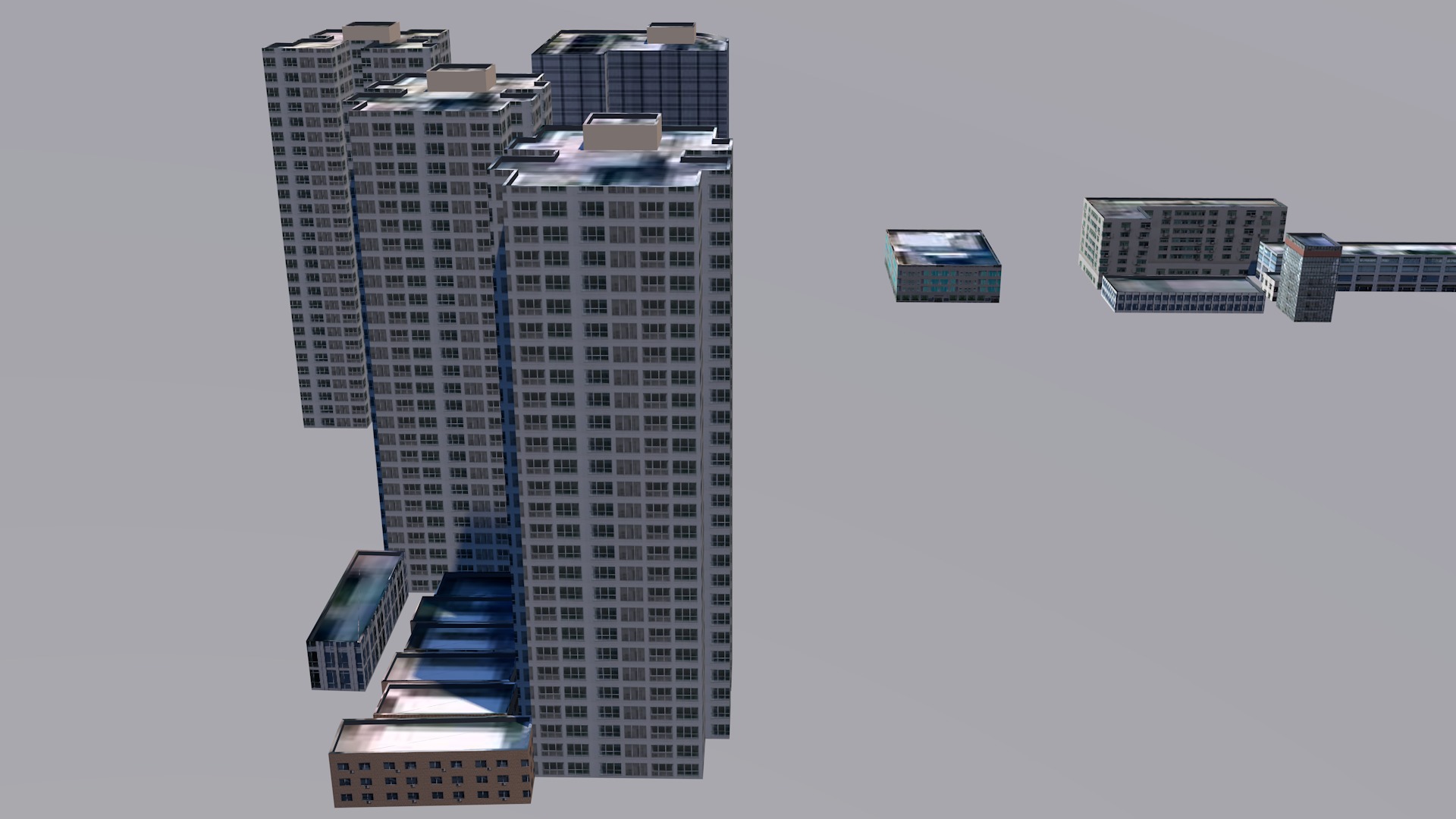 Buildings City building industrial park commercial housing 3D model_14