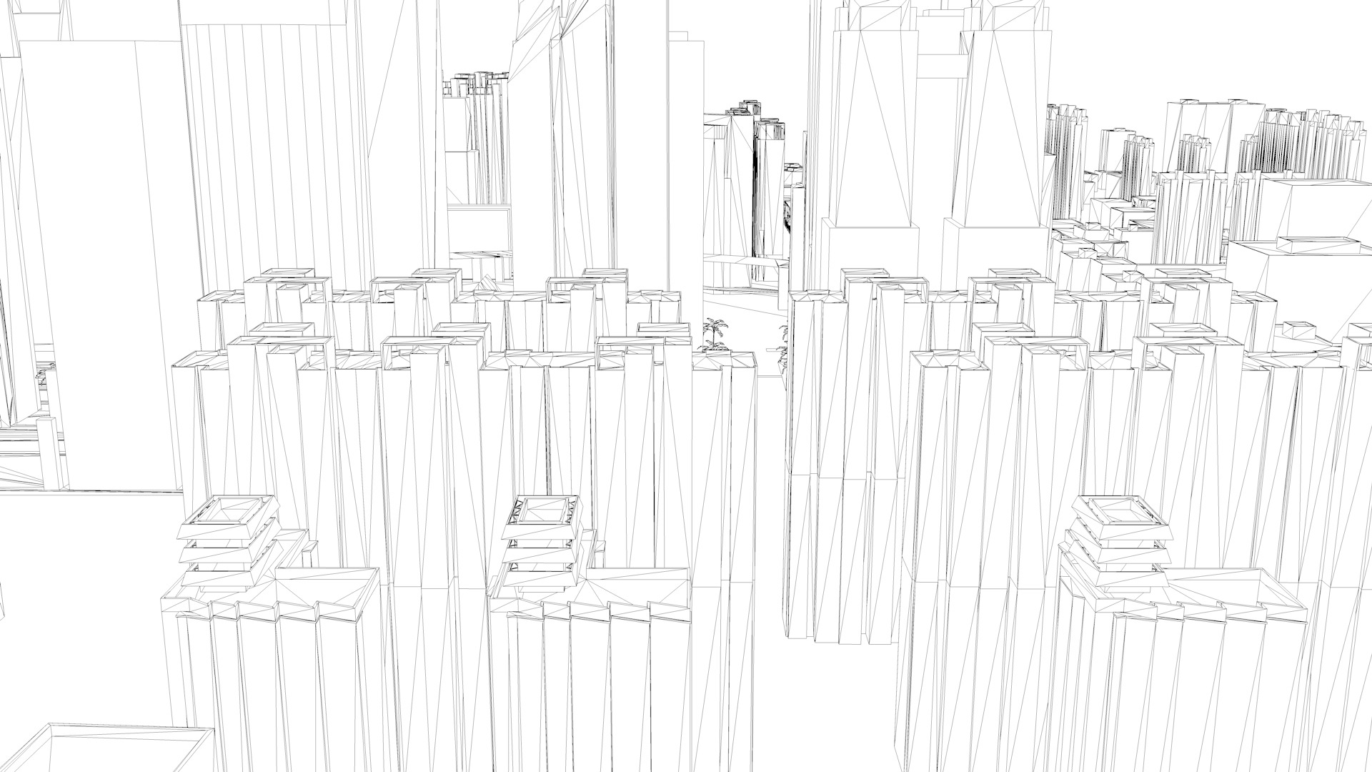 Buildings City building industrial park commercial housing 3D model_8