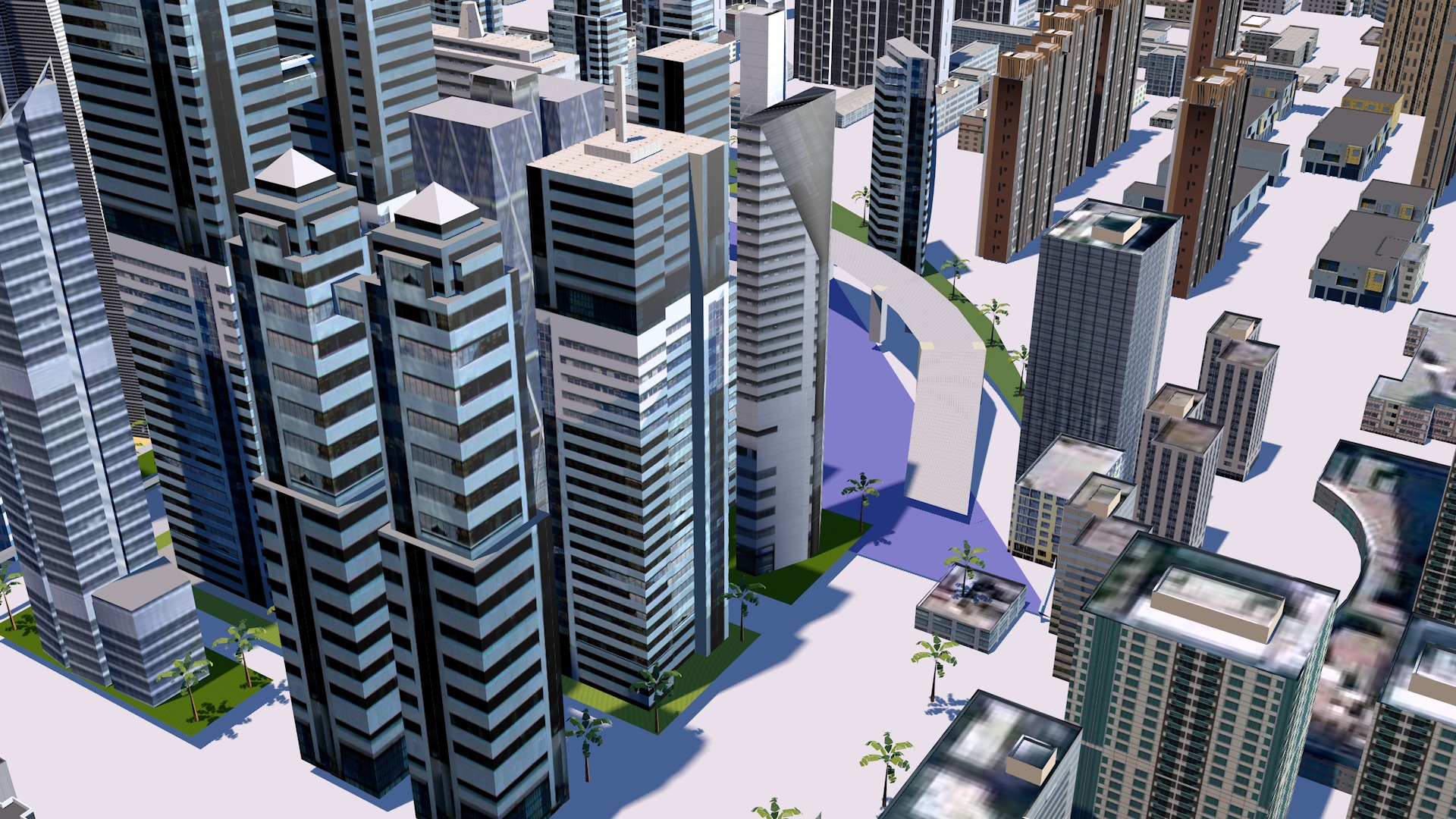 Buildings City building industrial park commercial housing 3D model_24