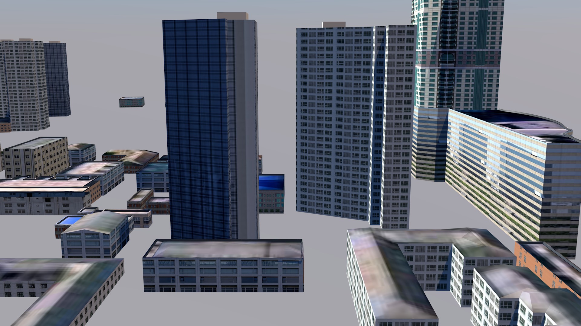 Buildings City building industrial park commercial housing 3D model_12