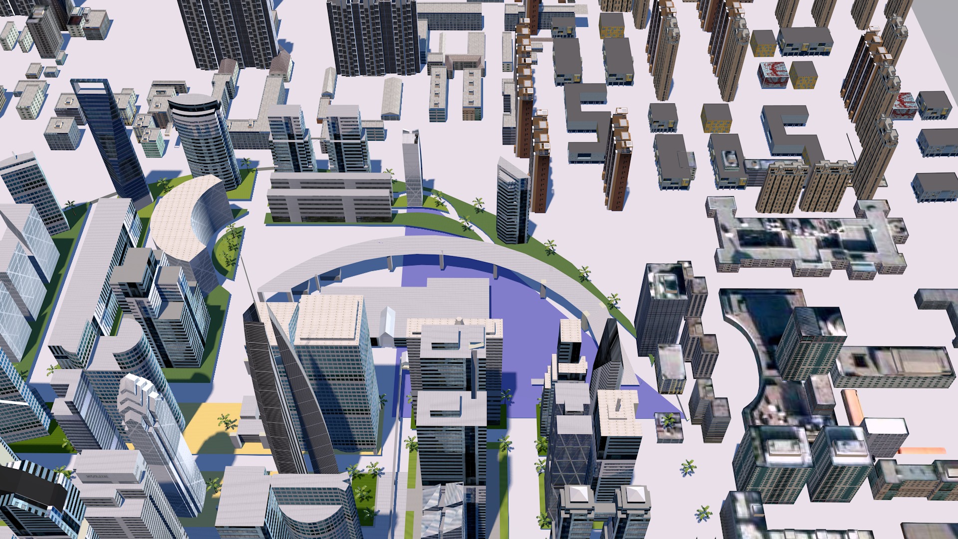 Buildings City building industrial park commercial housing 3D model_22