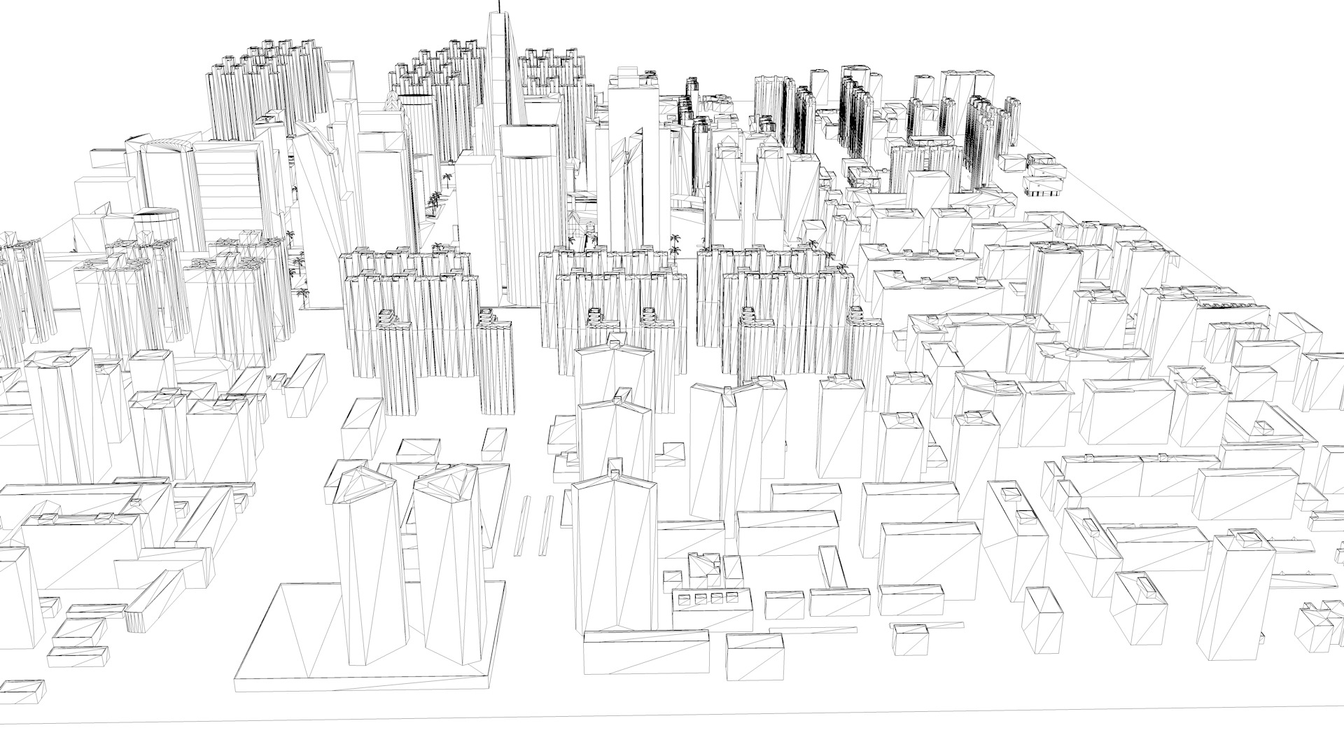 Buildings City building industrial park commercial housing 3D model_7