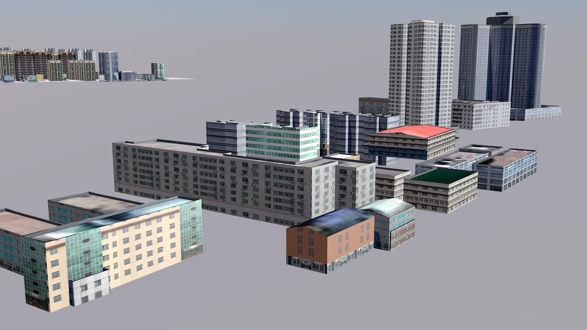 Buildings City building industrial park commercial housing 3D model_18