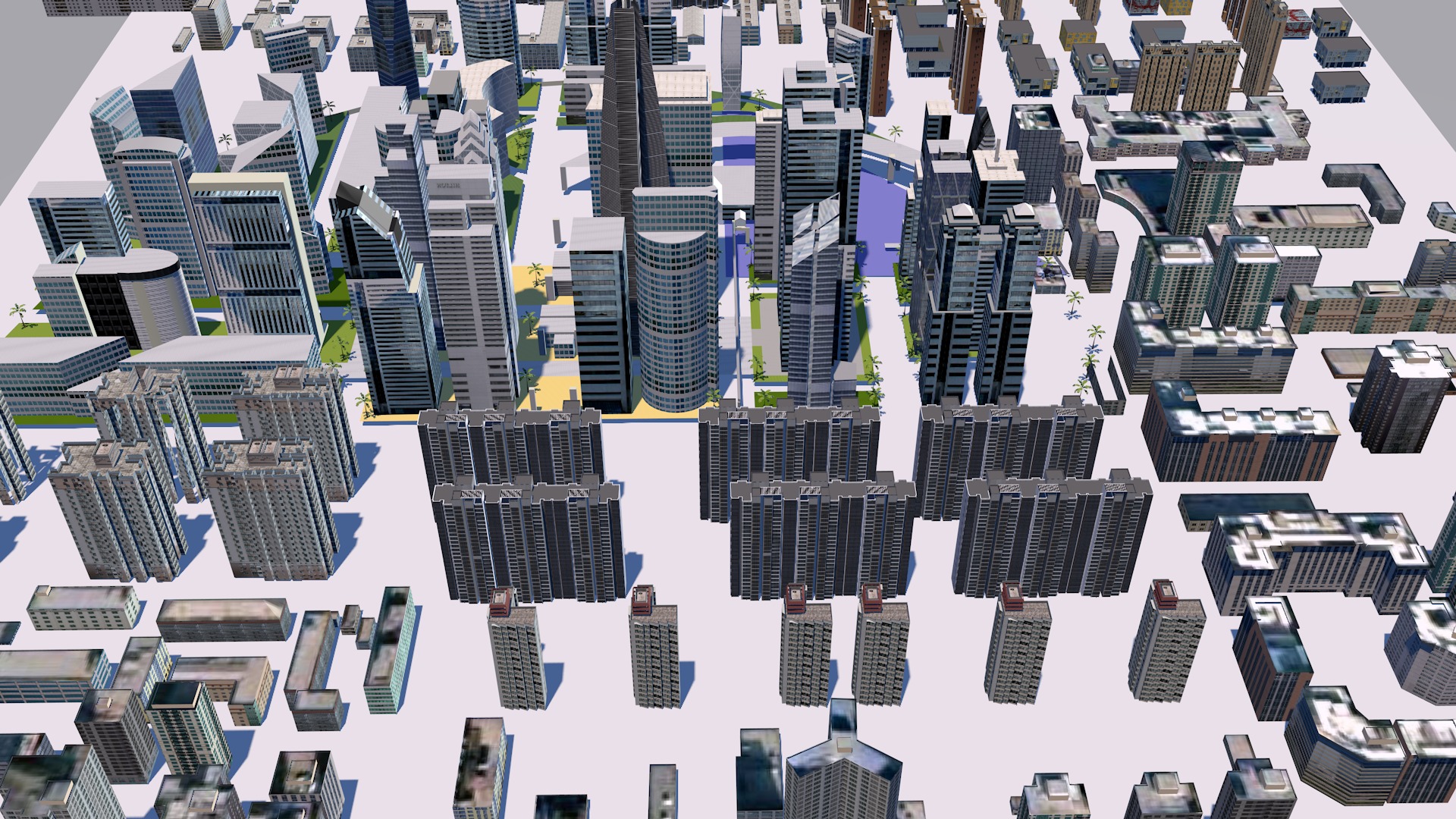 Buildings City building industrial park commercial housing 3D model_11