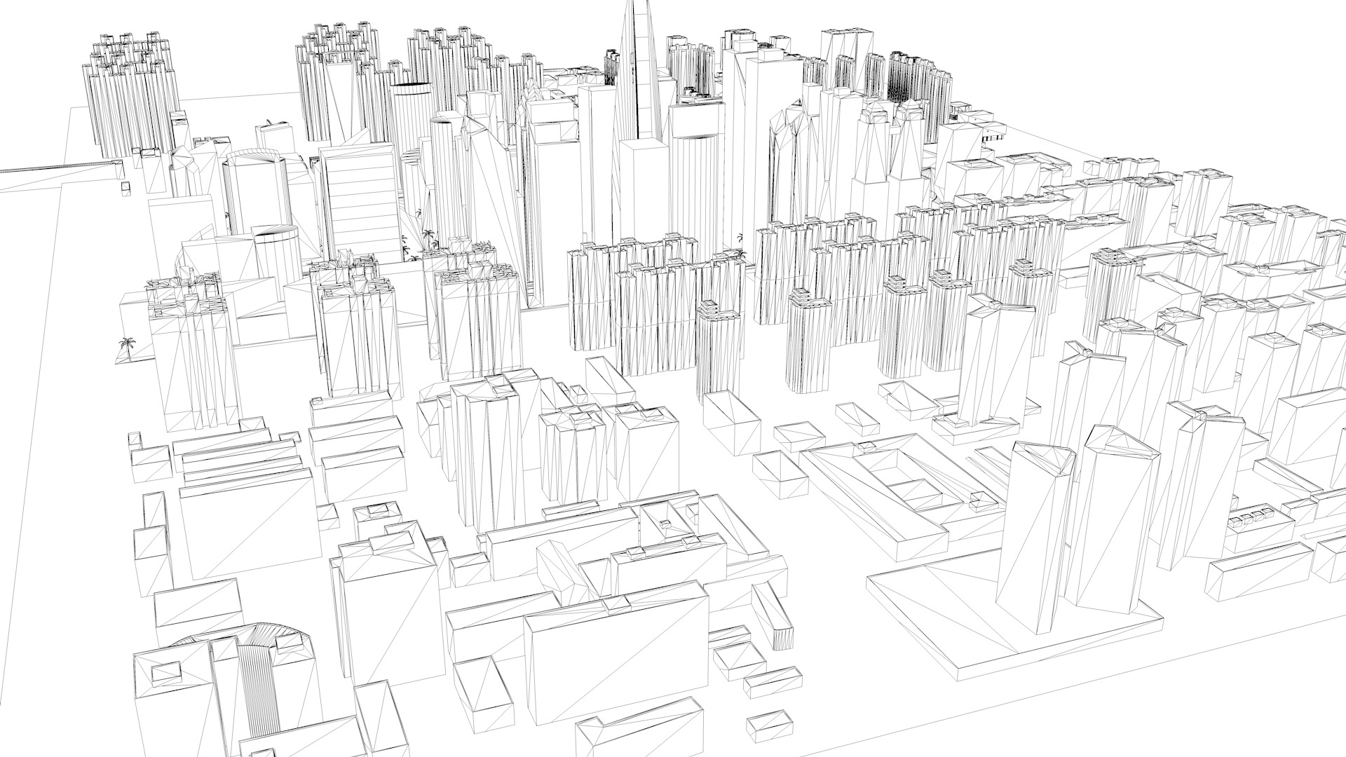 Buildings City building industrial park commercial housing 3D model_6