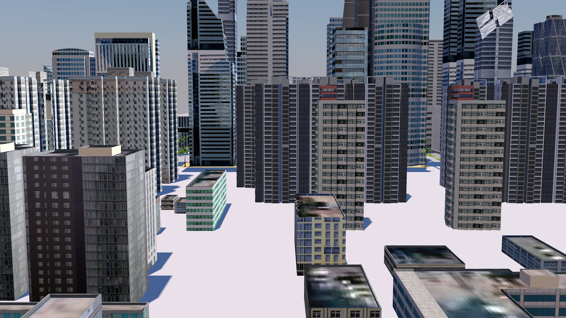 Buildings City building industrial park commercial housing 3D model_4
