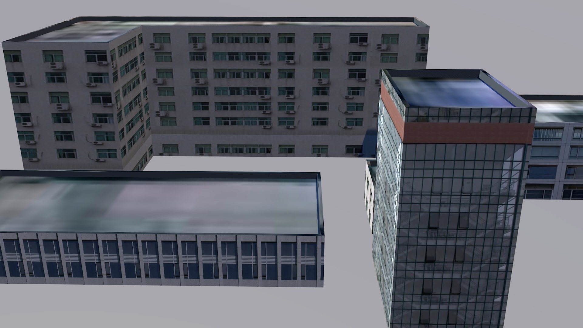 Buildings City building industrial park commercial housing 3D model_15