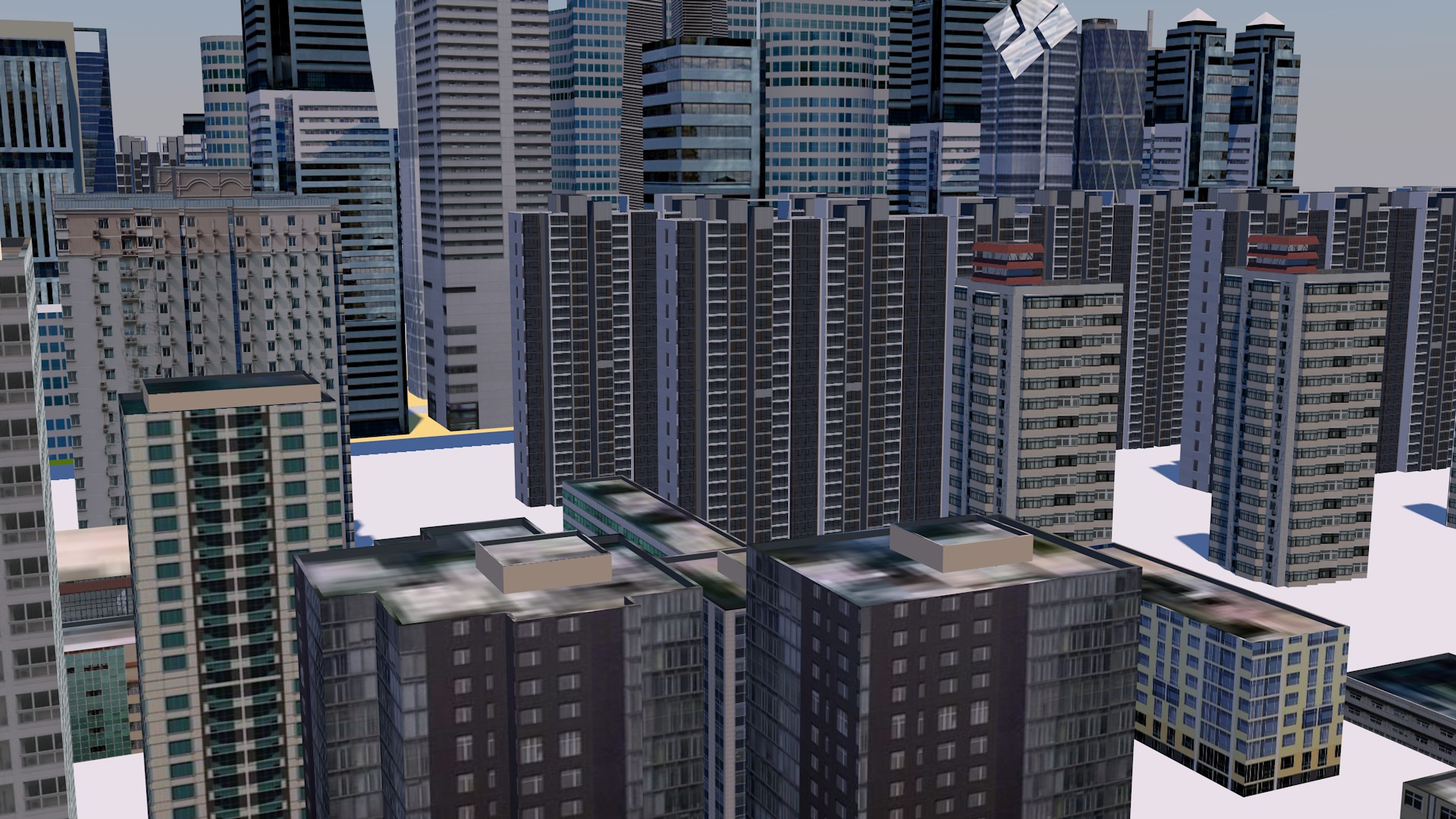 Buildings City building industrial park commercial housing 3D model_5