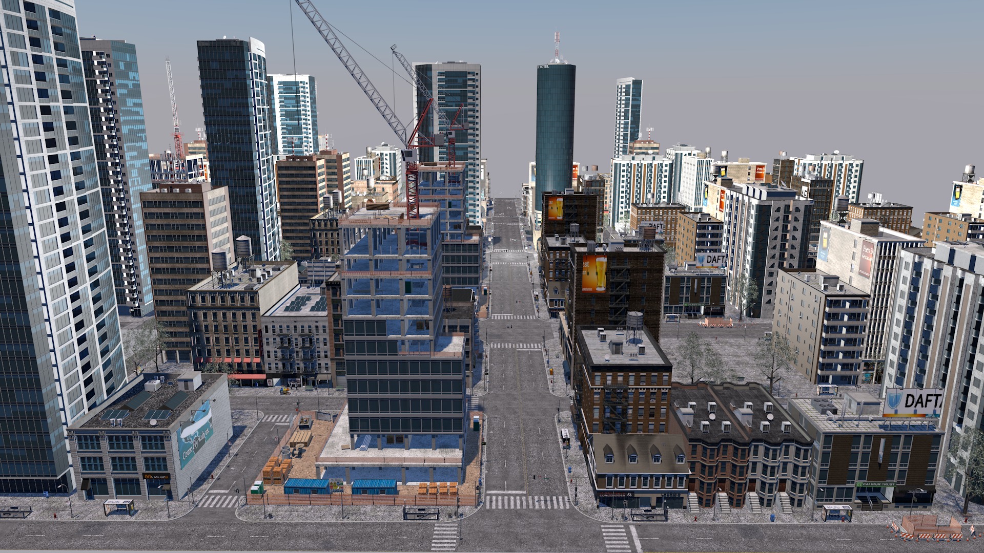 Buildings City building industrial park commercial housing 3D model_17