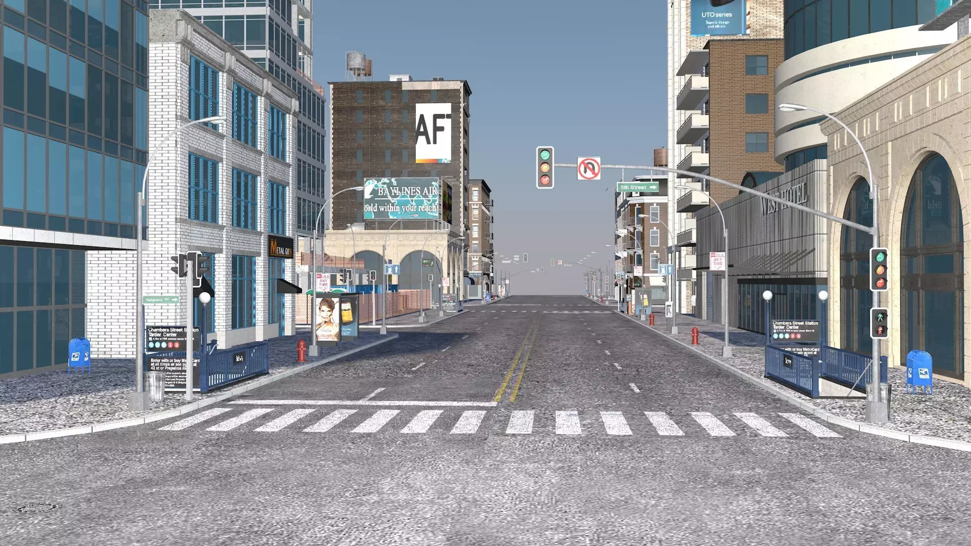 Buildings City building industrial park commercial housing 3D model_0