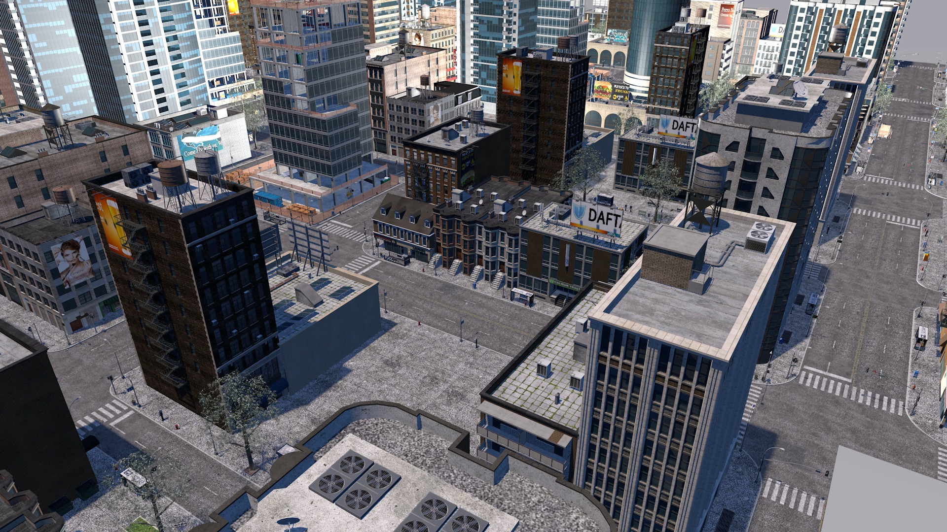 Buildings City building industrial park commercial housing 3D model_15