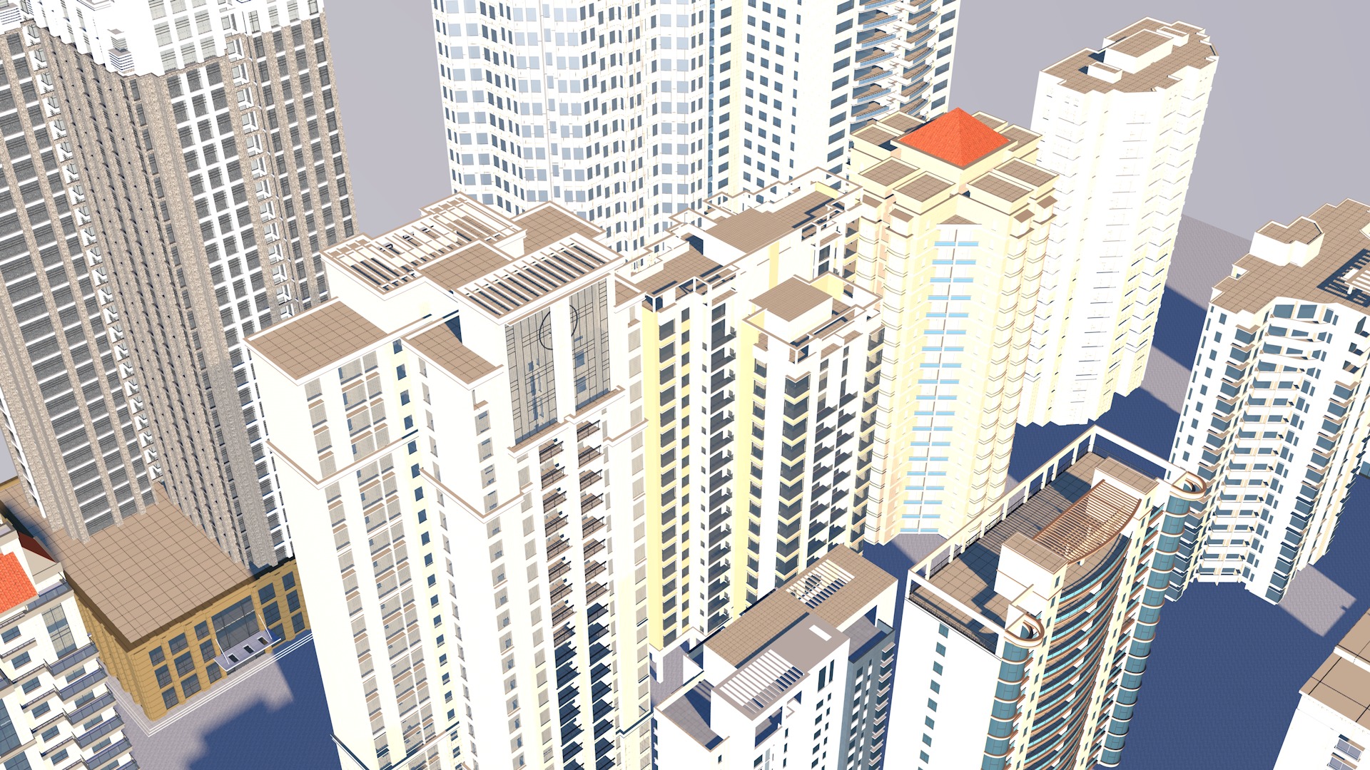 Buildings City building industrial park commercial housing 3D model_2